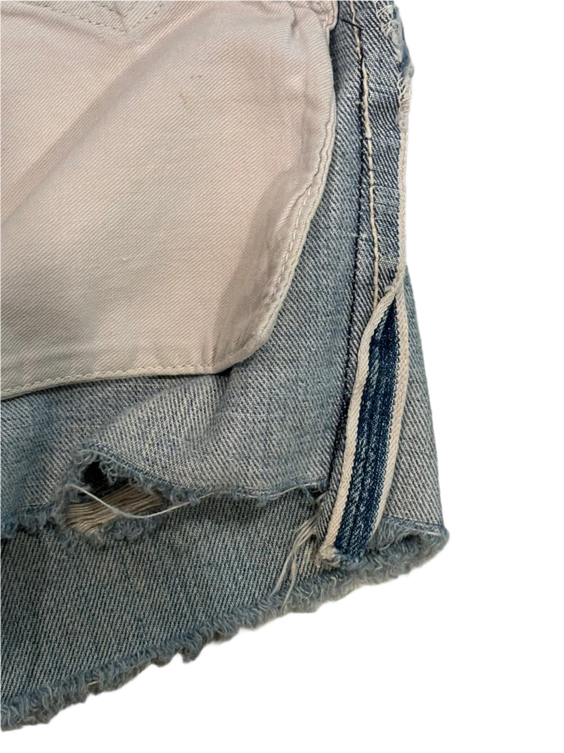50s/60s Vintage Levis 501 Selvedge Cut Off Jean Shorts 26"