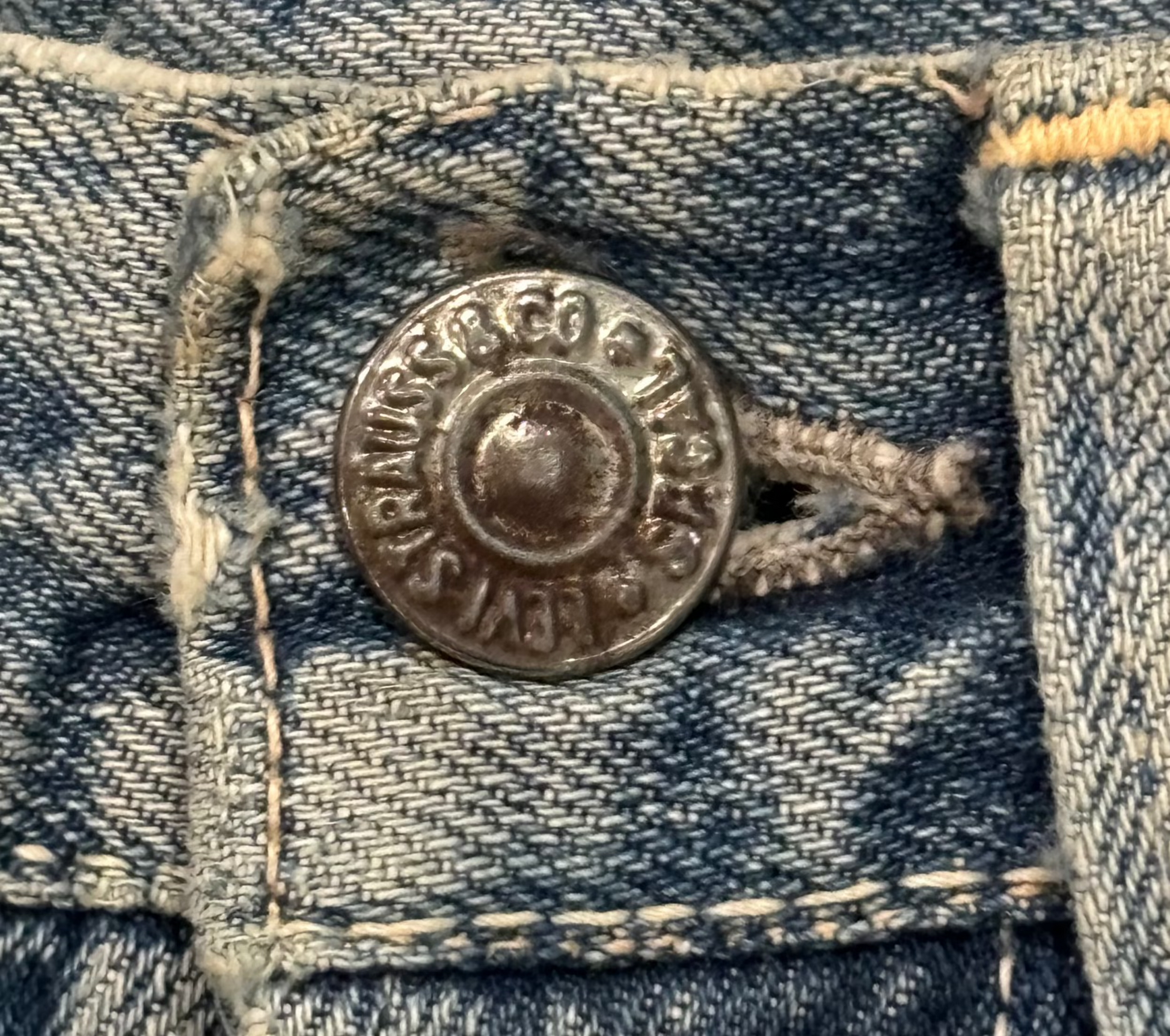 50s/60s Vintage Levis 501 Selvedge Cut Off Jean Shorts 26"