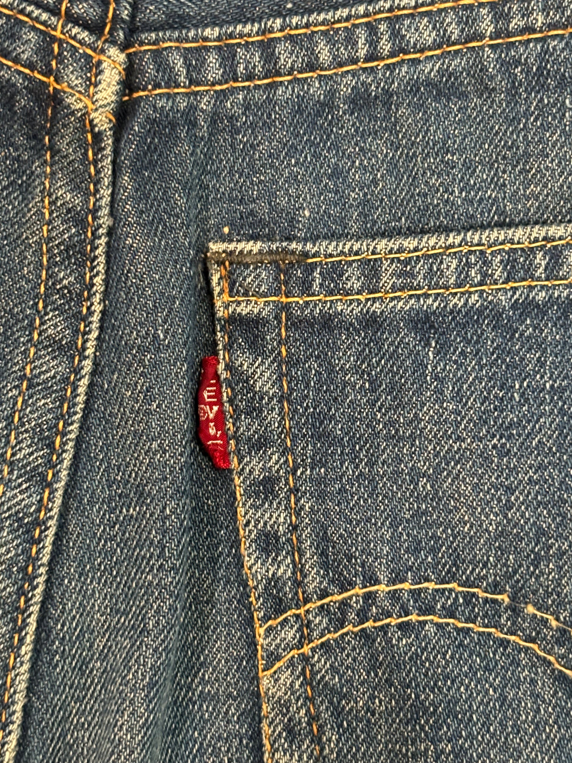 60s Vintage Levis Big E Selvedge Jean Shorts 24"