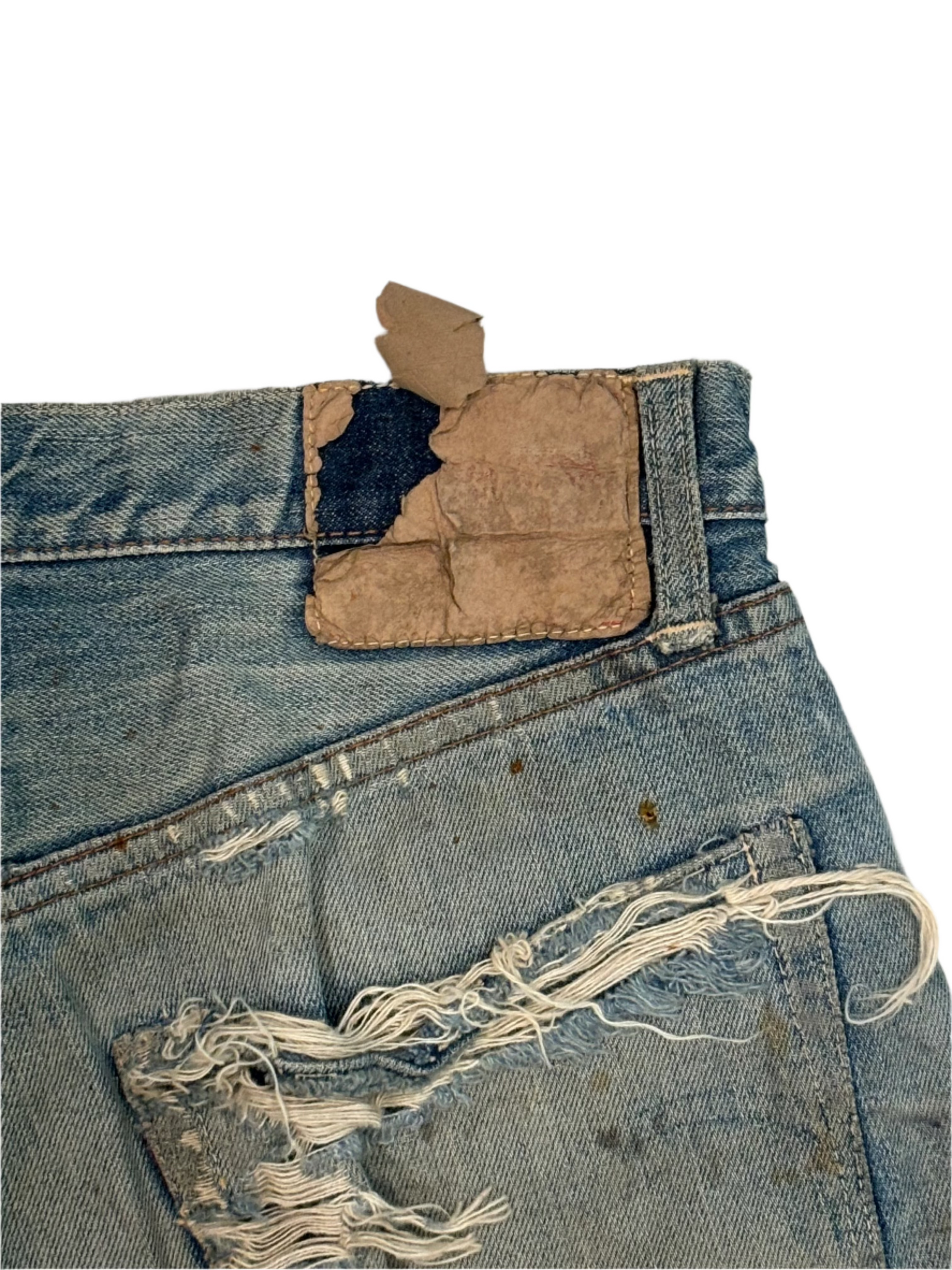 60s Vintage Levis Selvedge Jean Shorts 30"