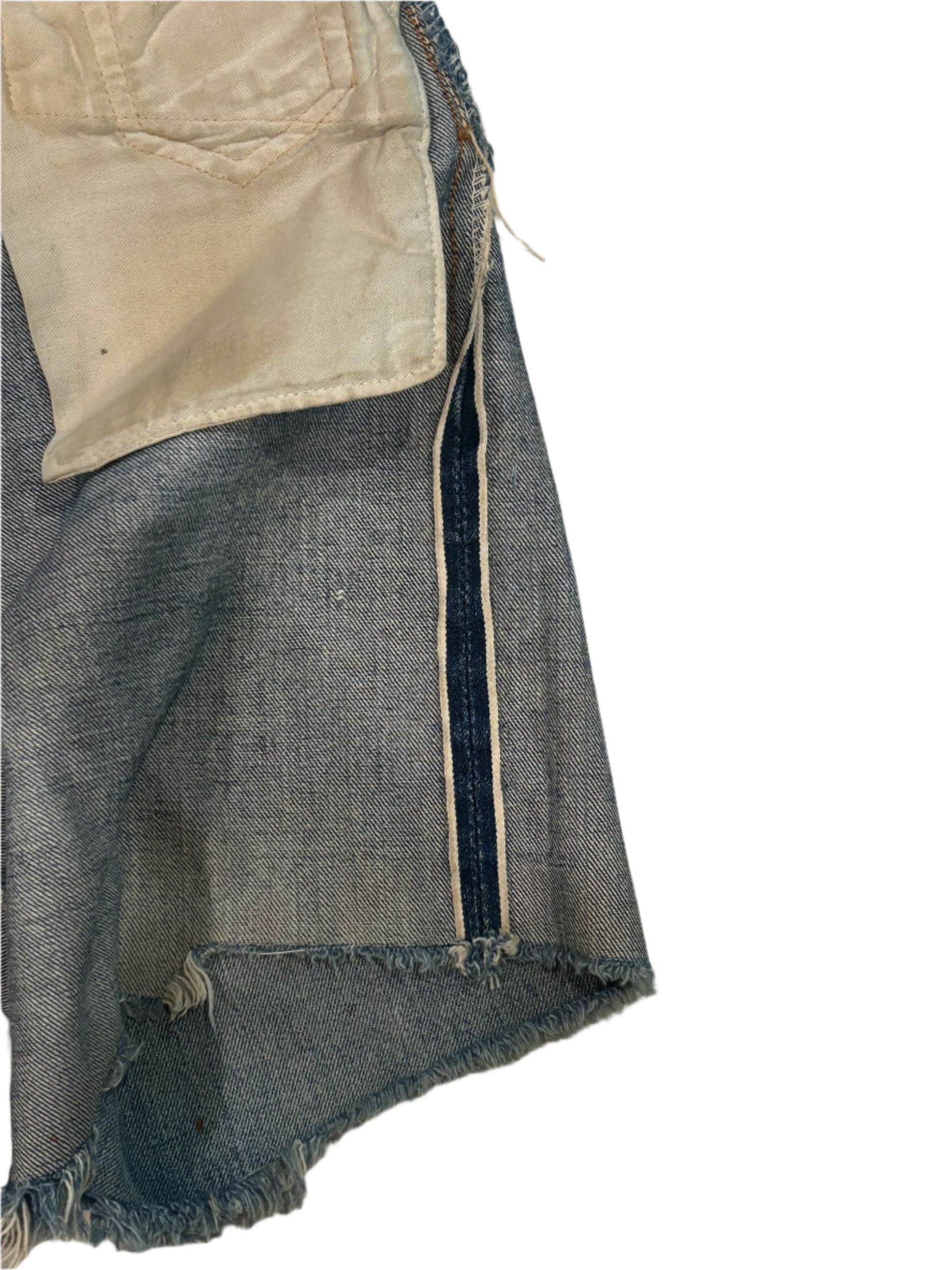 60s Vintage Levis Selvedge Jean Shorts 30"