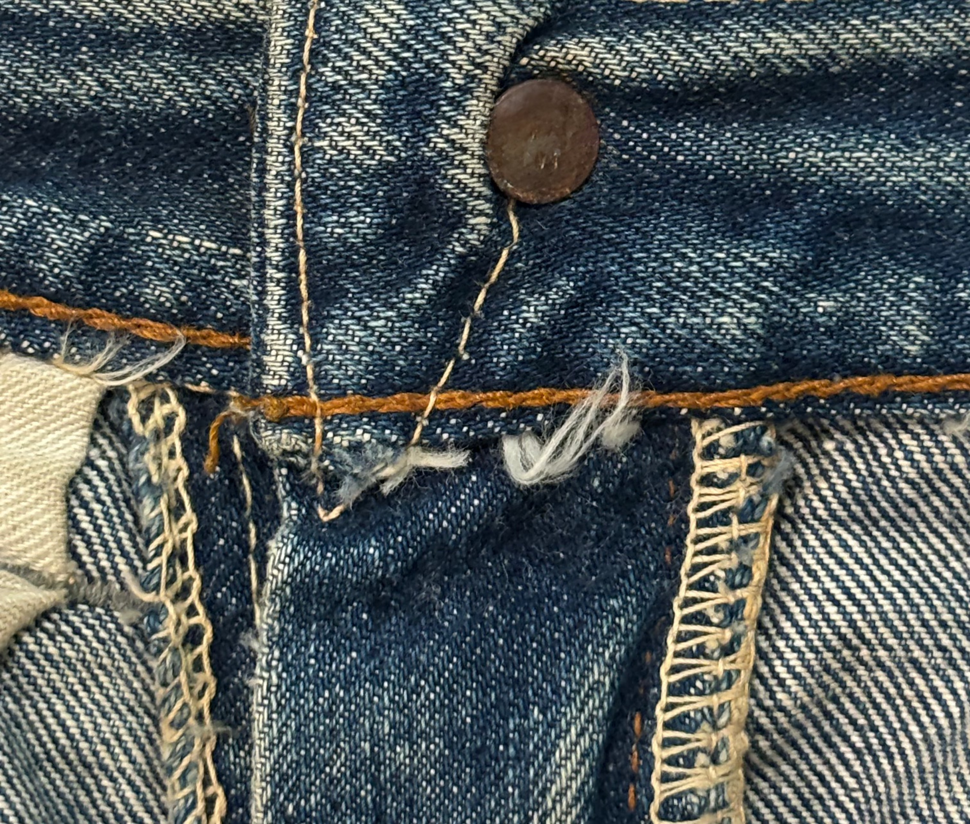 60s Vintage Levis Selvedge Jean Shorts 30"