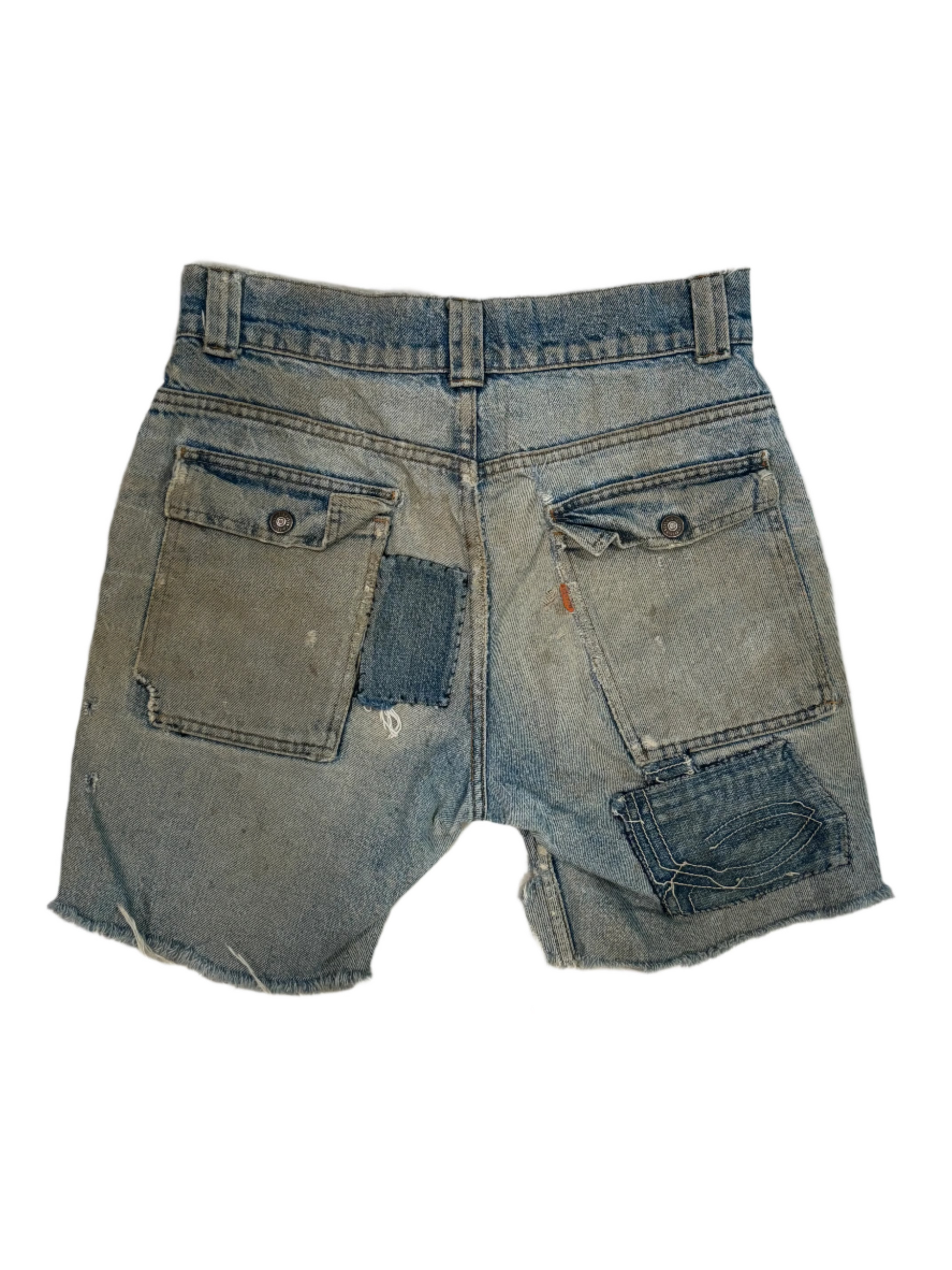 70s Vintage Levis Cut Off Utility Shorts 30"