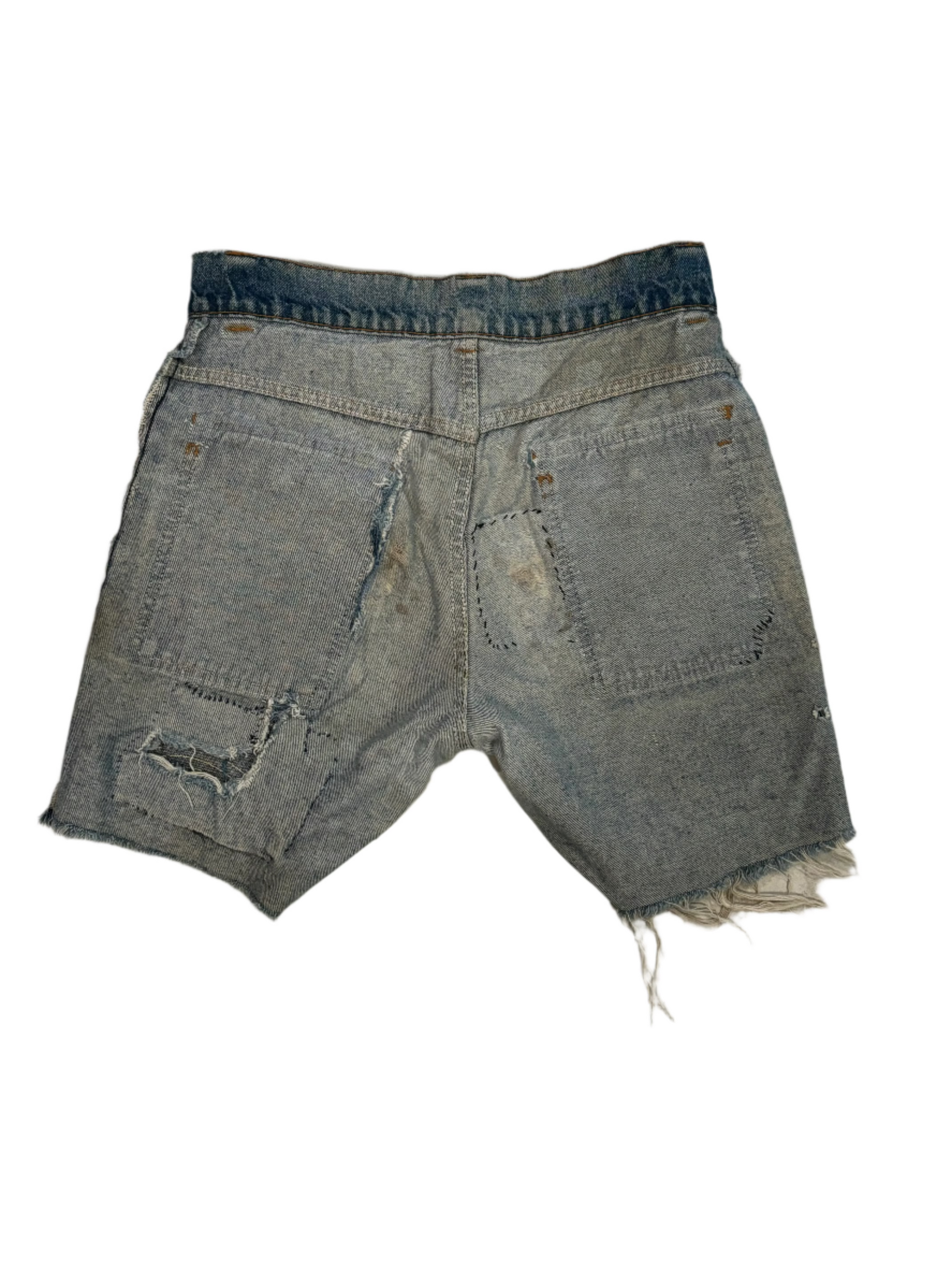 70s Vintage Levis Cut Off Utility Shorts 30"