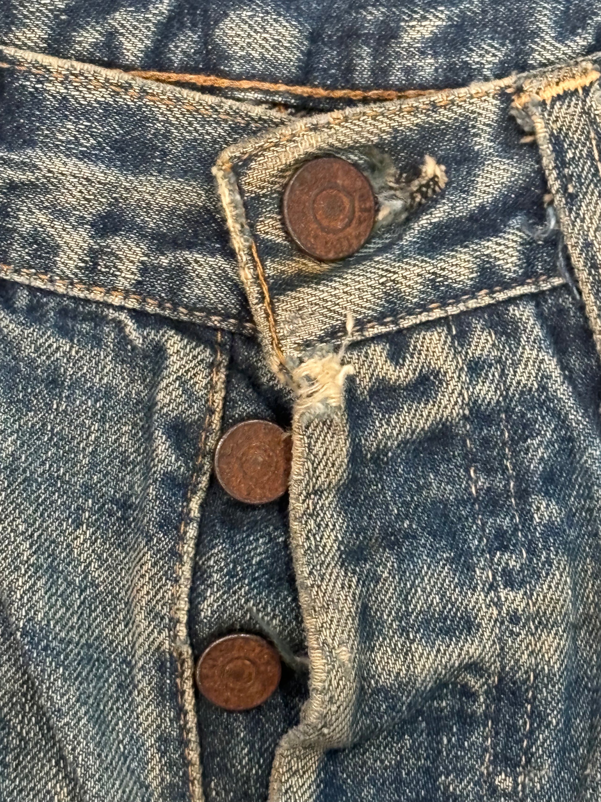 60s Vintage Levis 501 Selvedge Jean Shorts 30"