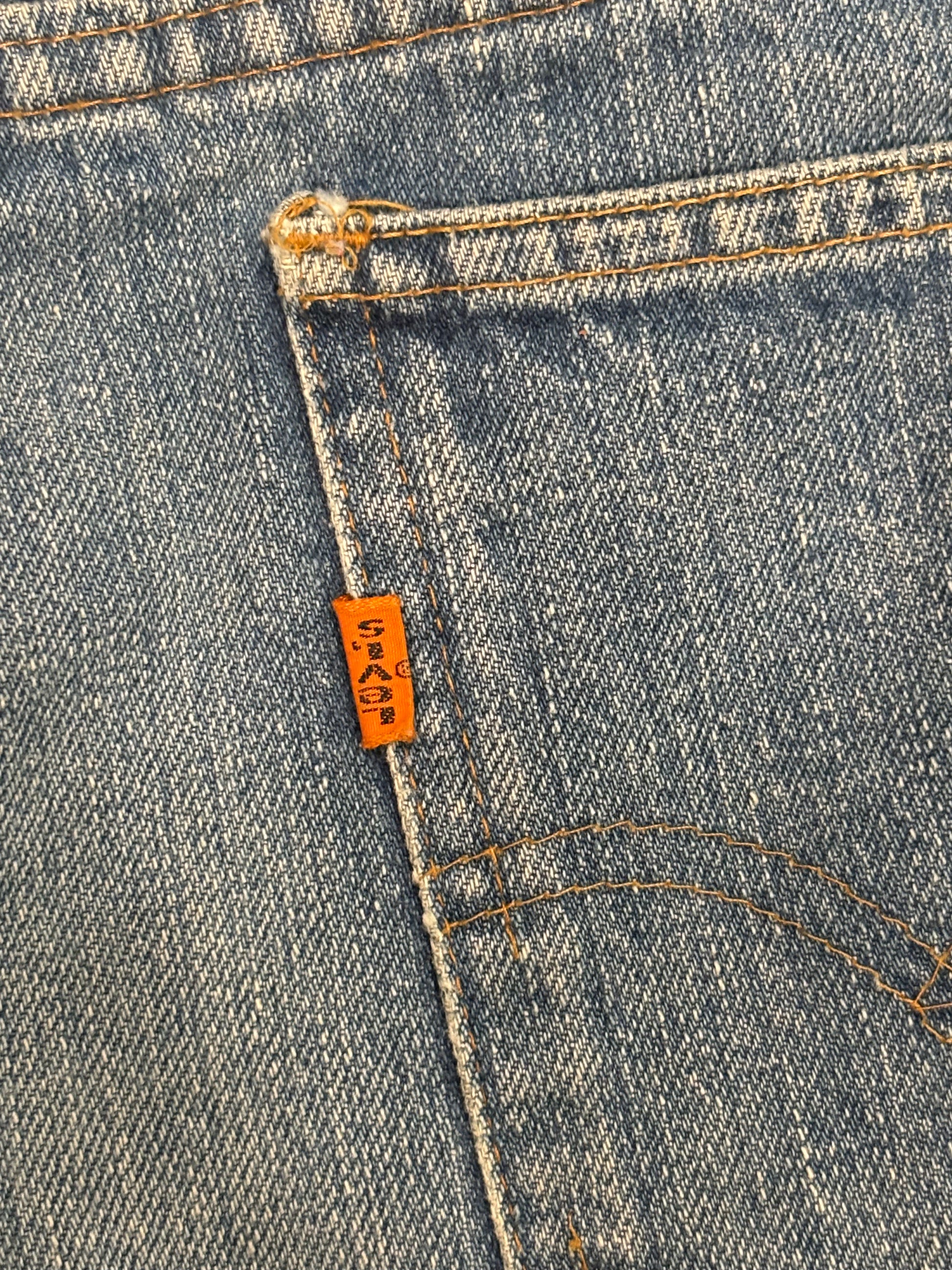 '74 Vintage Levis Org Tab Jean Shorts 30"