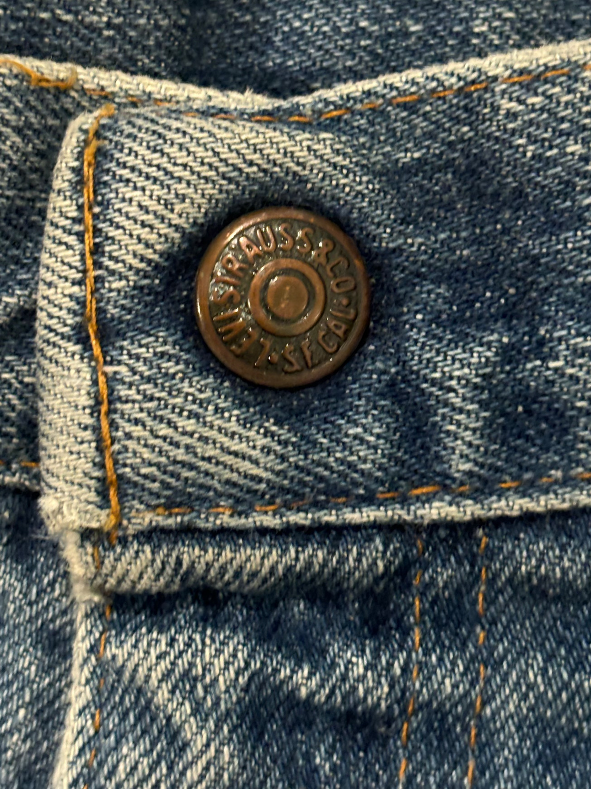 '74 Vintage Levis Org Tab Jean Shorts 30"