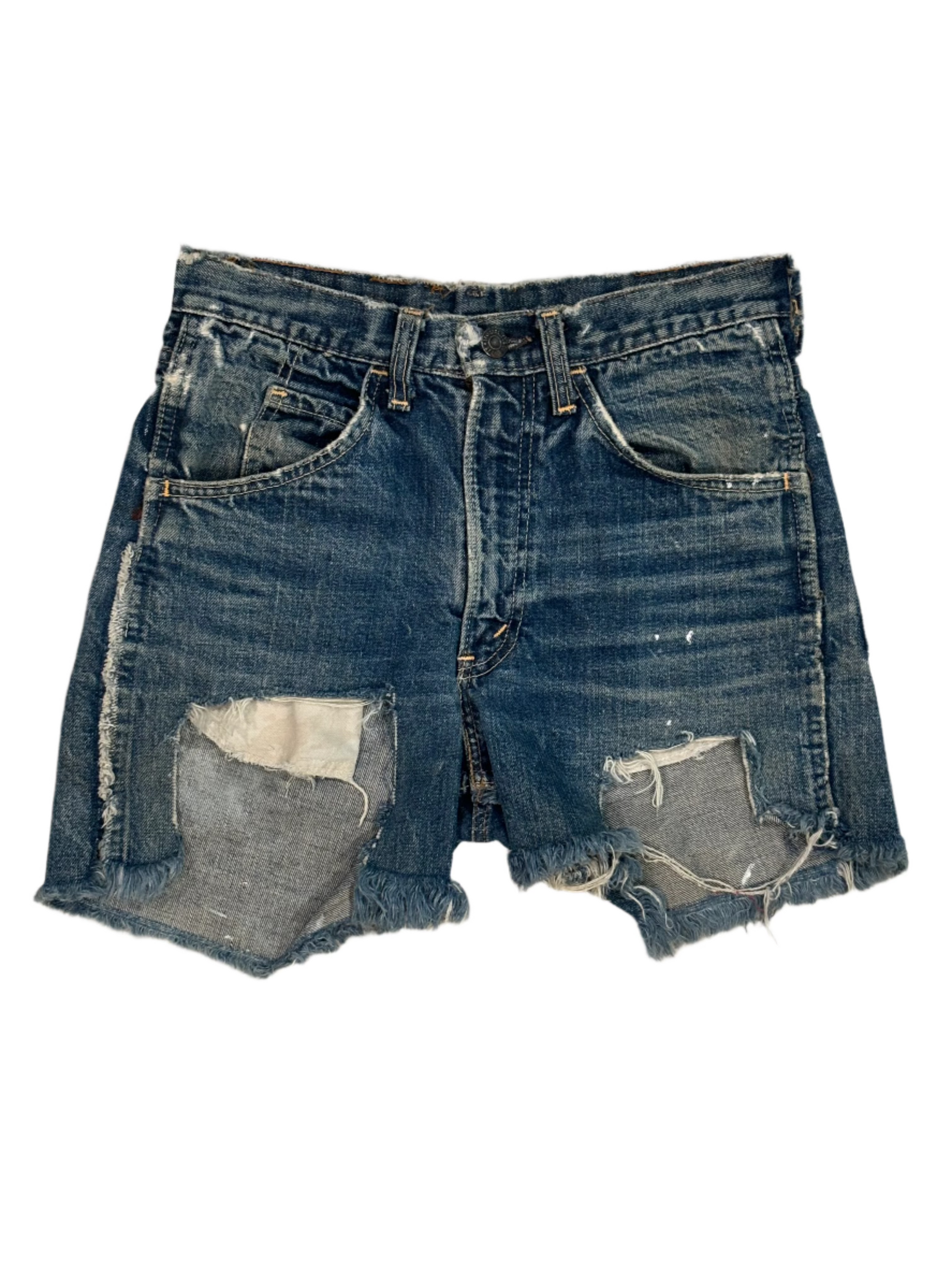 60s/70s Vintage Levis Distressed Jean Shorts 28"