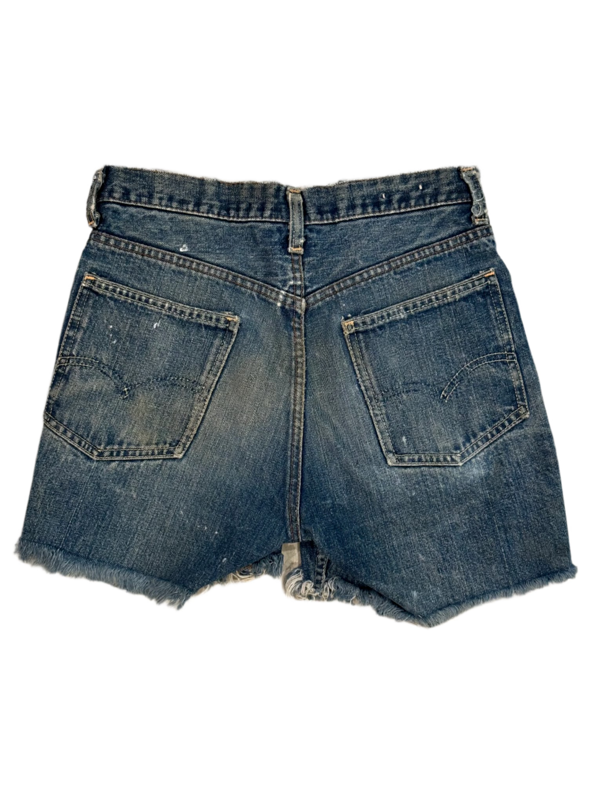 60s/70s Vintage Levis Distressed Jean Shorts 28"