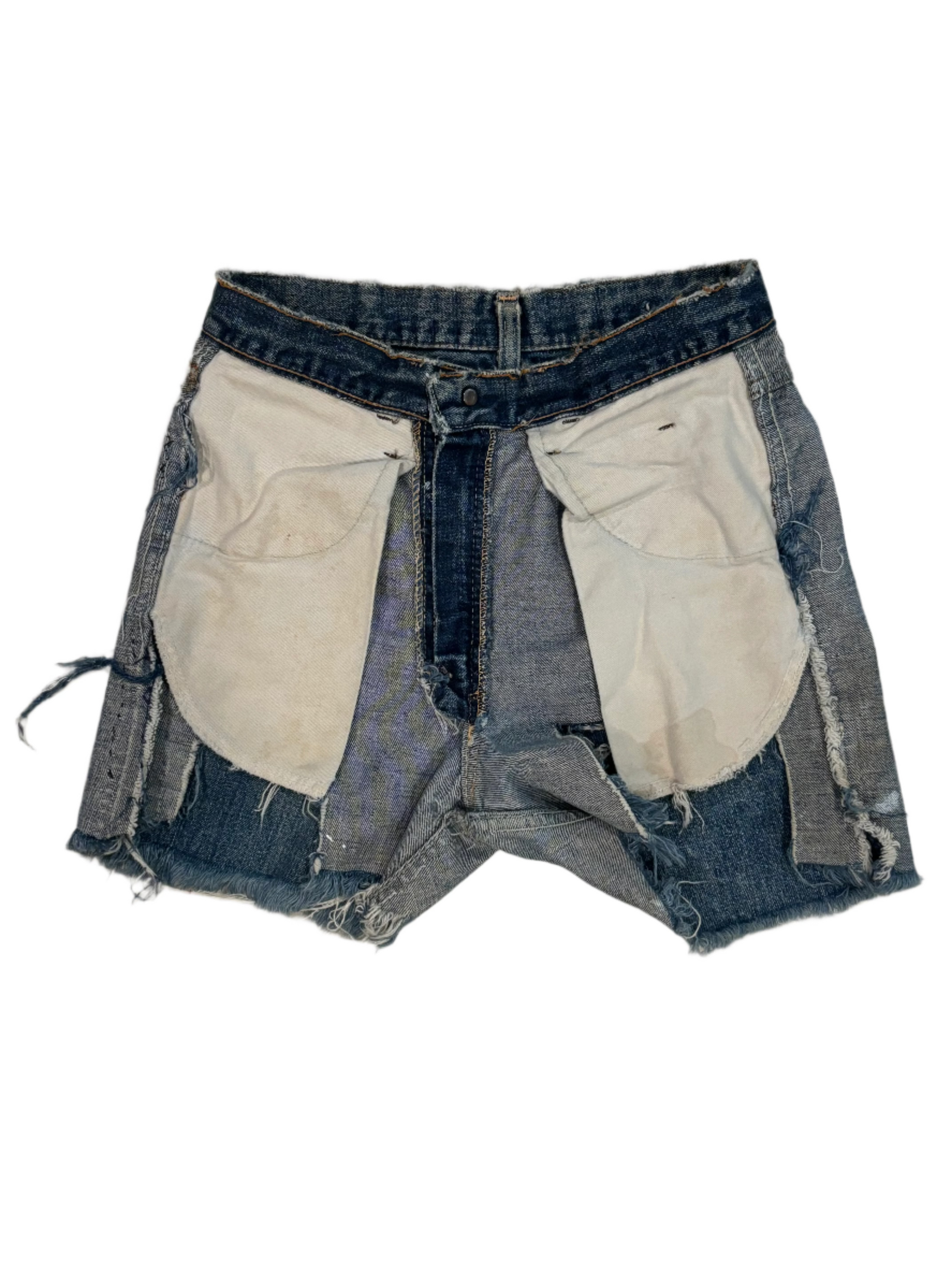 60s/70s Vintage Levis Distressed Jean Shorts 28"