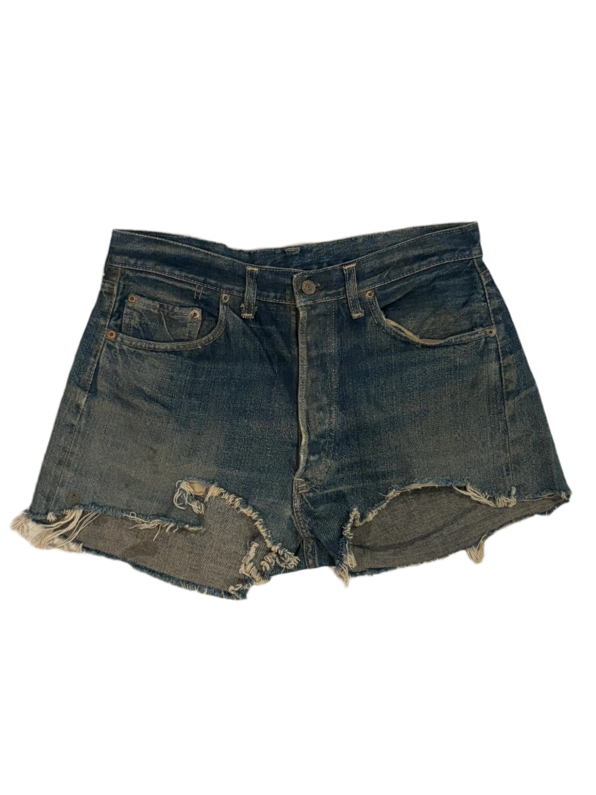 60s Vintage Levis 501 Selvedge Jean Shorts 32"