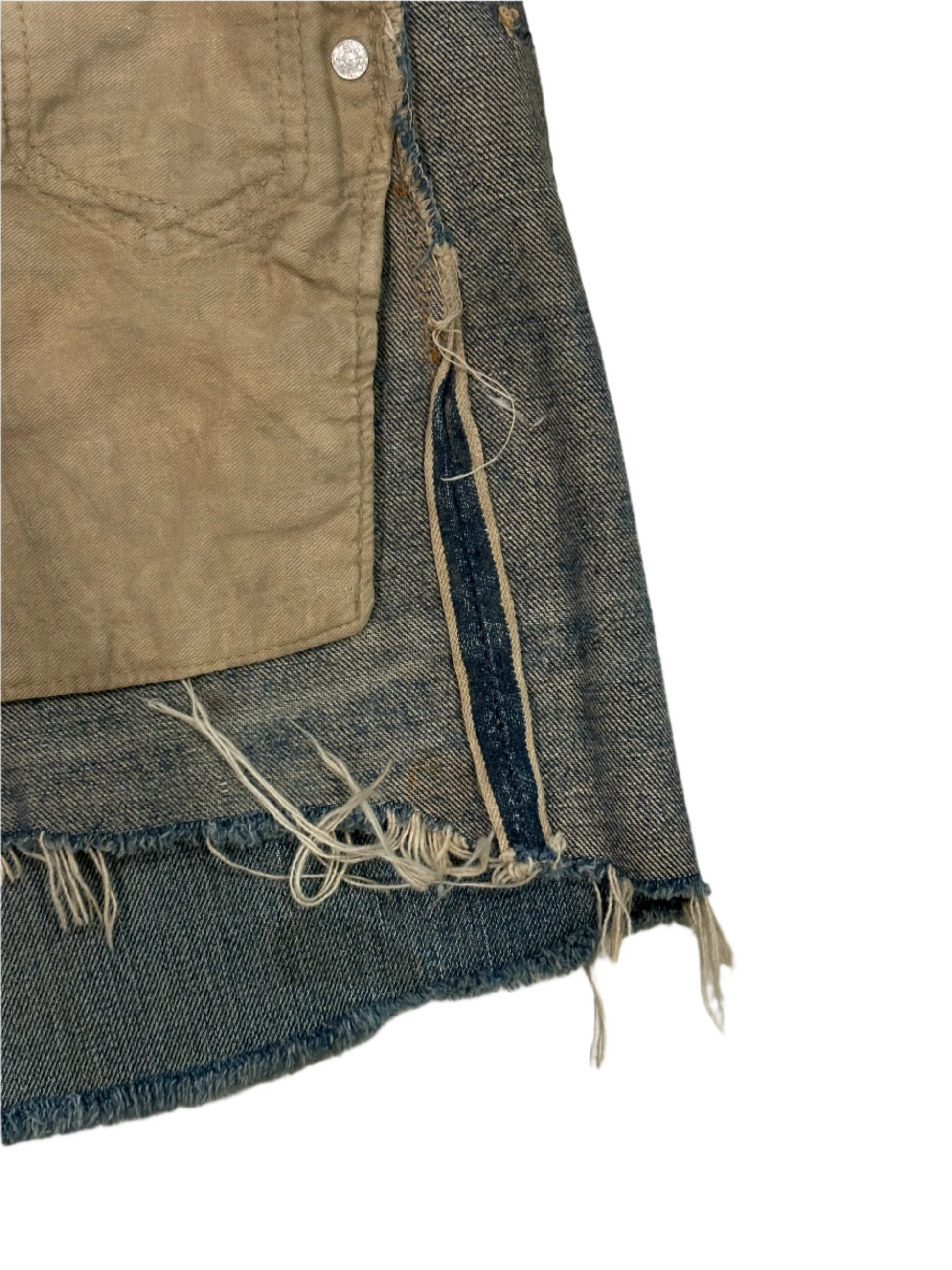 60s Vintage Levis 501 Selvedge Jean Shorts 32"