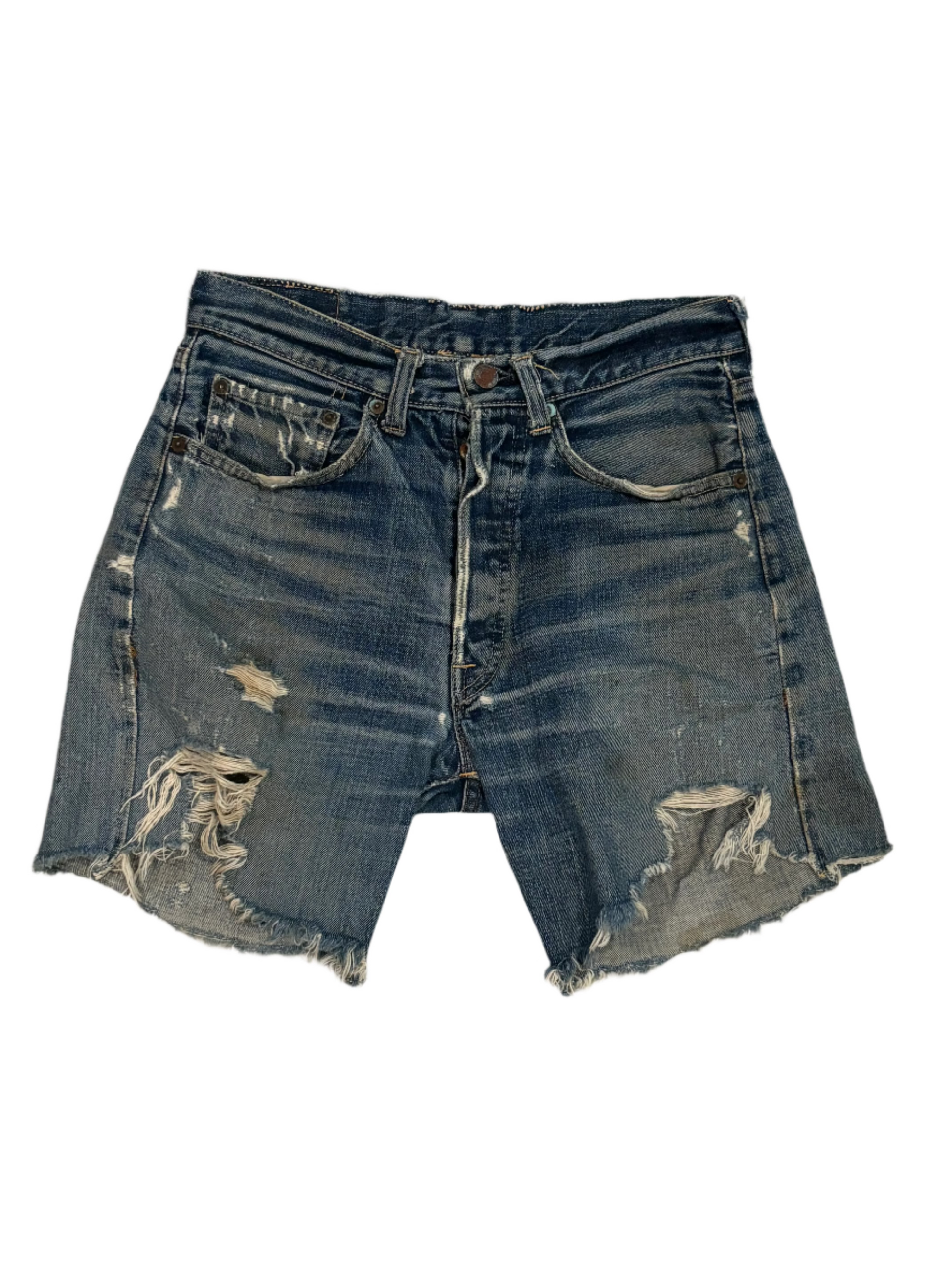 60s Vintage Levis 501 Selvedge Jean Shorts 28"