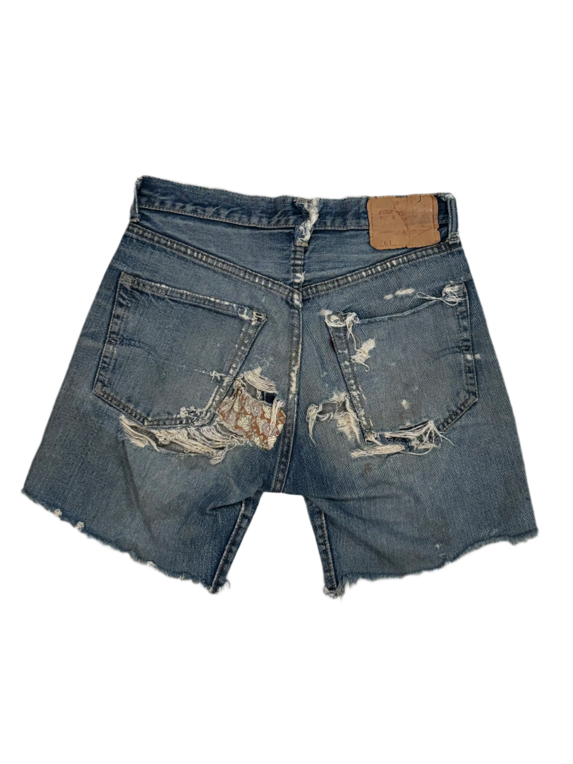 60s Vintage Levis 501 Selvedge Jean Shorts 28"