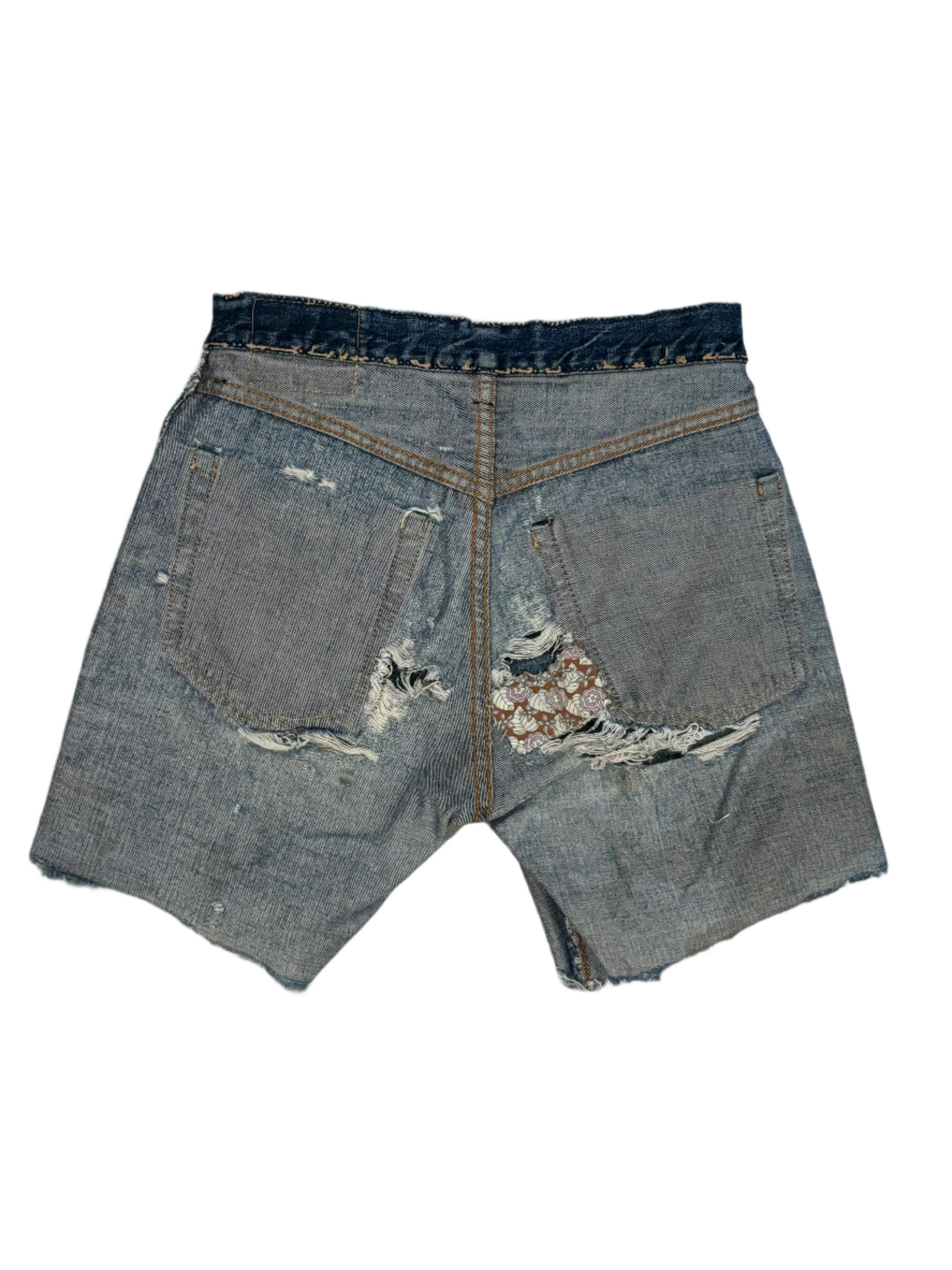 60s Vintage Levis 501 Selvedge Jean Shorts 28"