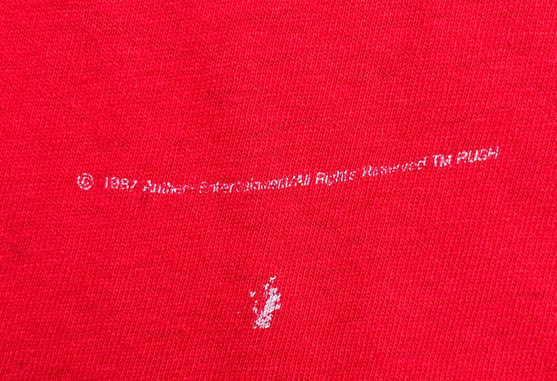 1987 Vintage Red Rush "Hold Your Fire" T-Shirt - MED