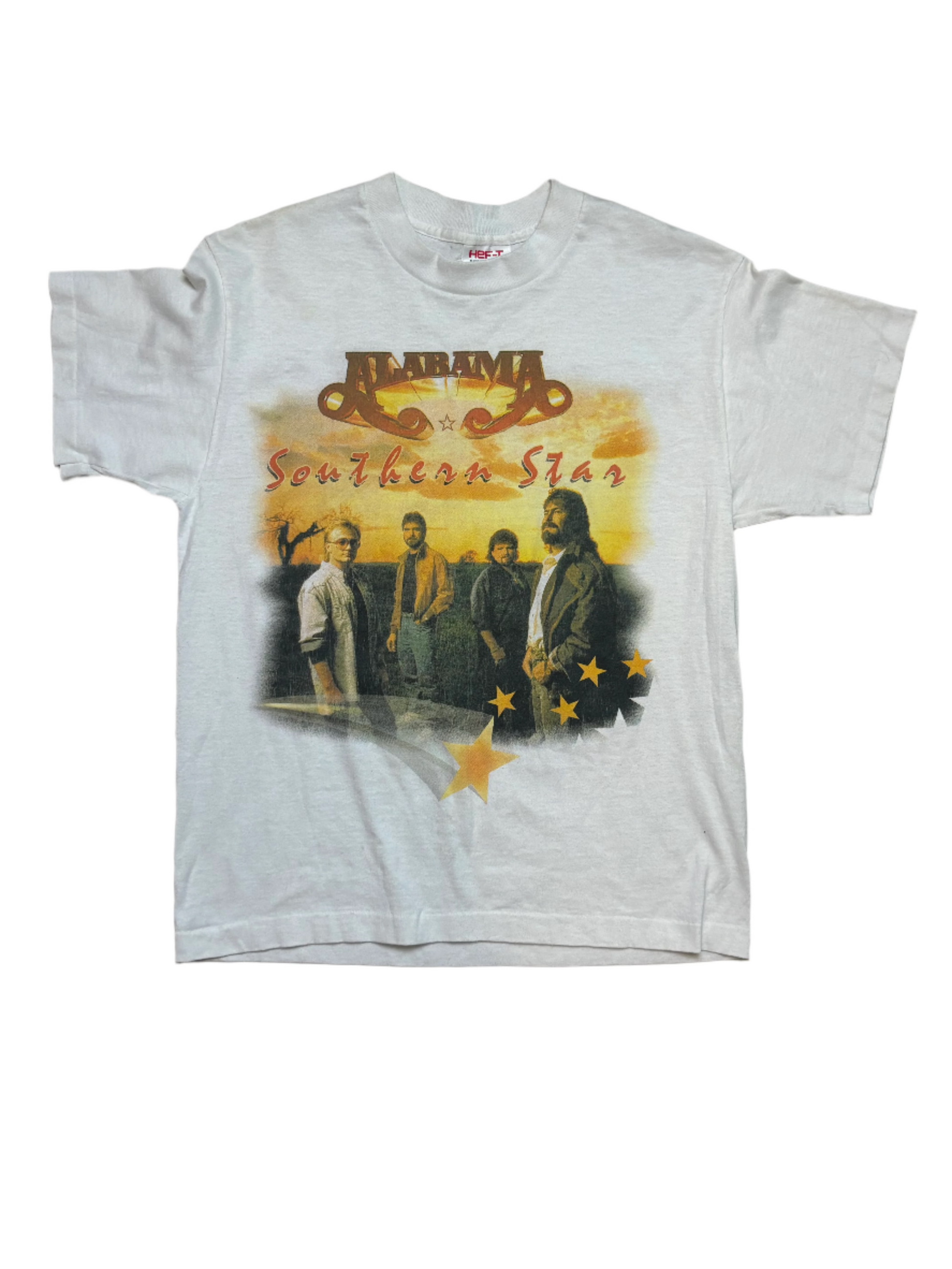 1980's Vintage White Alabama "Southern Star" T-Shirt - MED