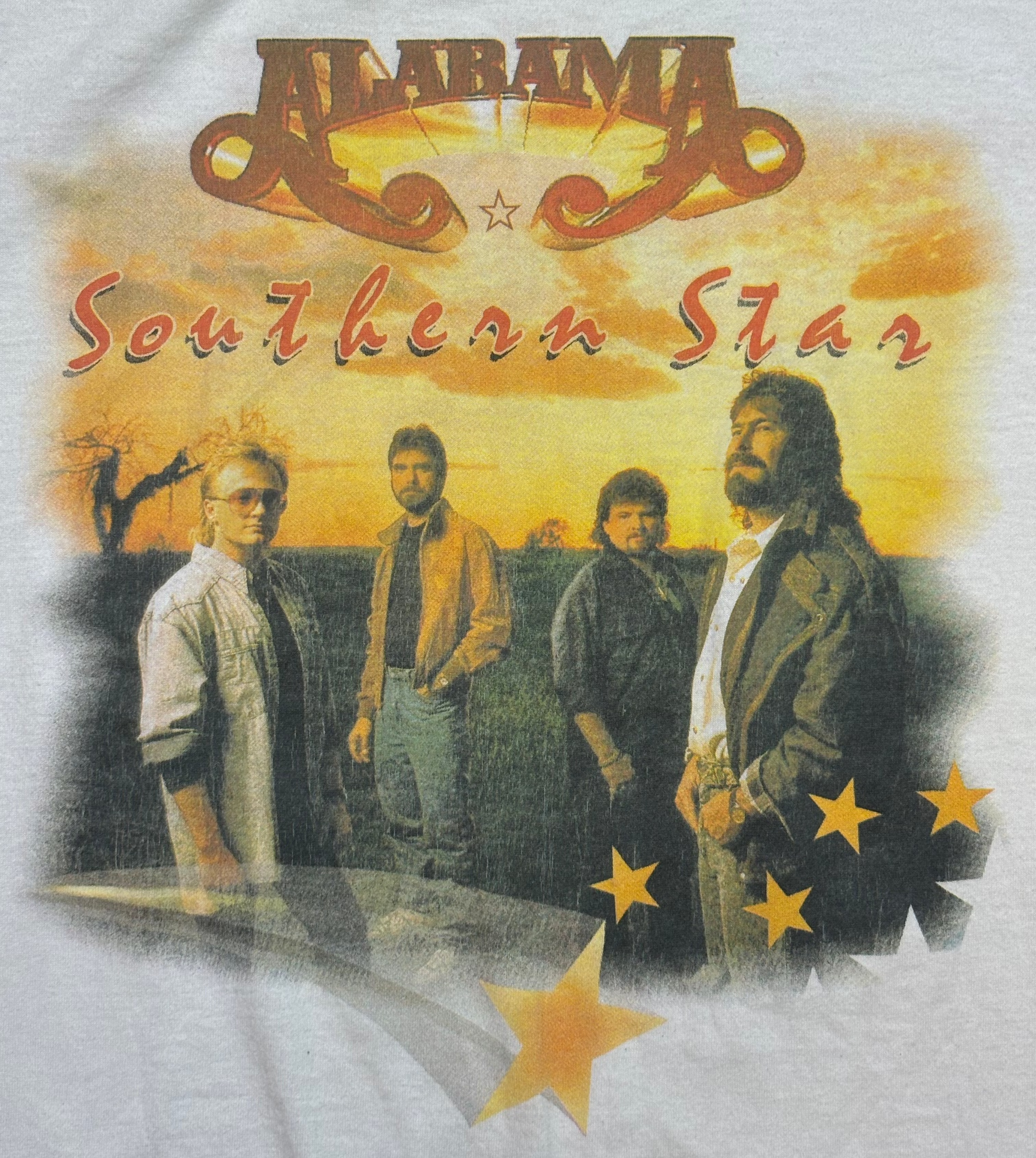 1980's Vintage White Alabama "Southern Star" T-Shirt - MED