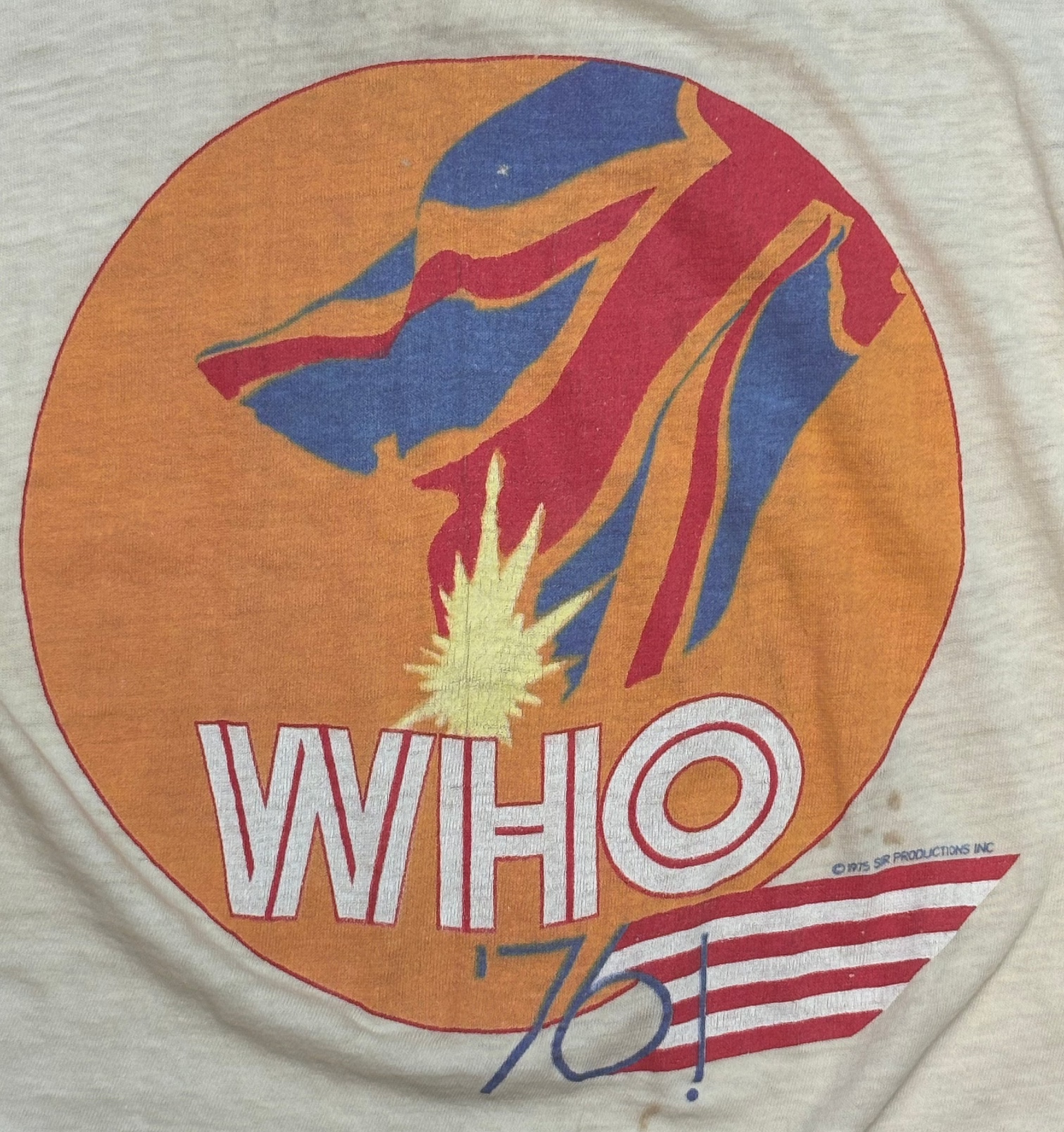 1976 Vintage The Who by Numbers Ringer T-Shirt - SML