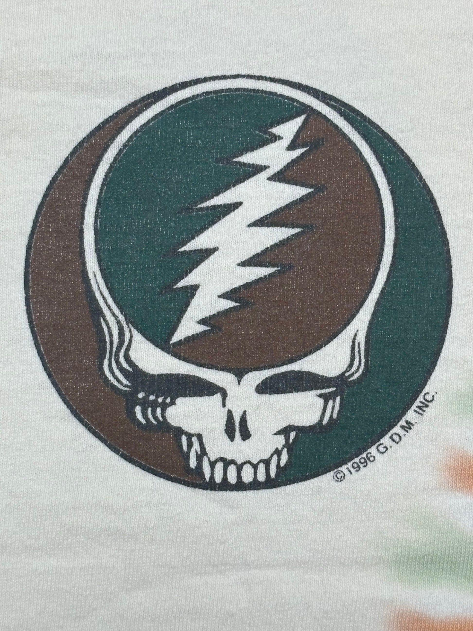 1996 Vintage Grateful Dead Beige Tie-Dye T-Shirt - LRG