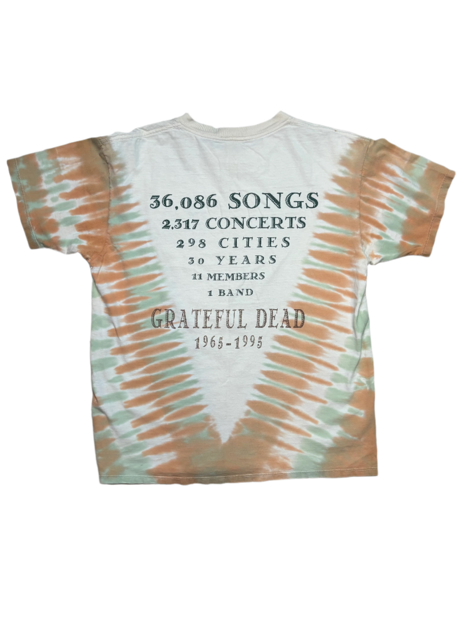 1996 Vintage Grateful Dead Beige Tie-Dye T-Shirt - LRG