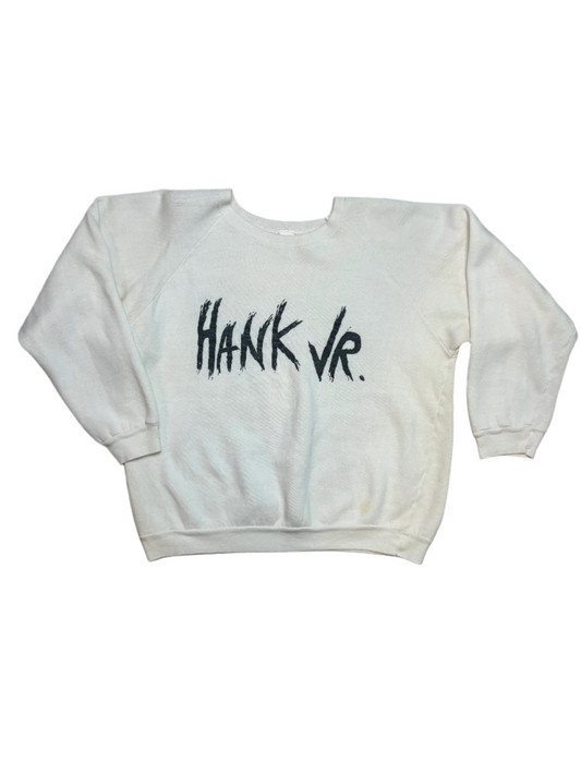 1980's Vintage White/Black Hank Jr. Sweatshirt - LRG