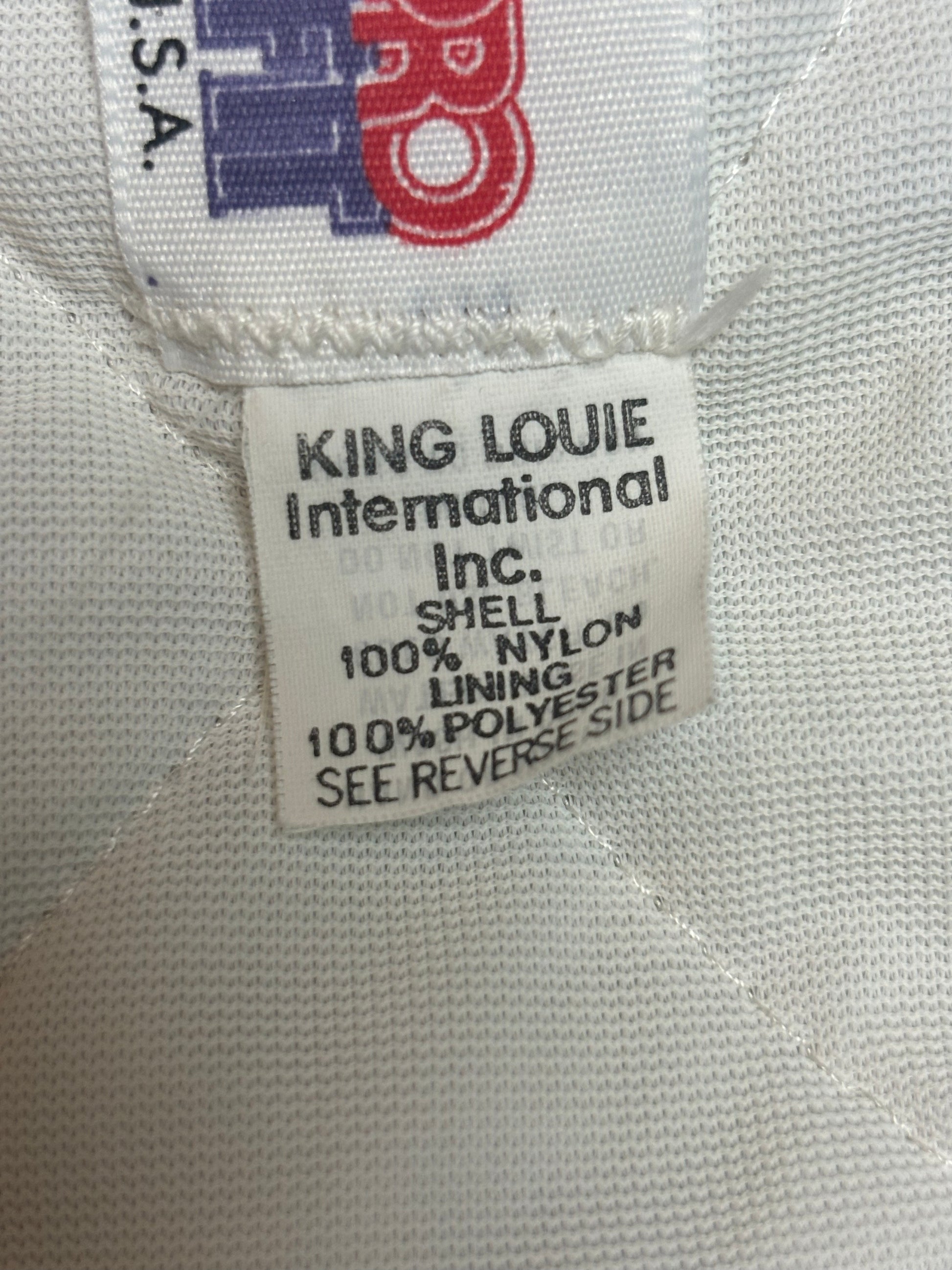 1980's Vintage Silver King Louie Coors Light Satin Bomber Jacket - LRG