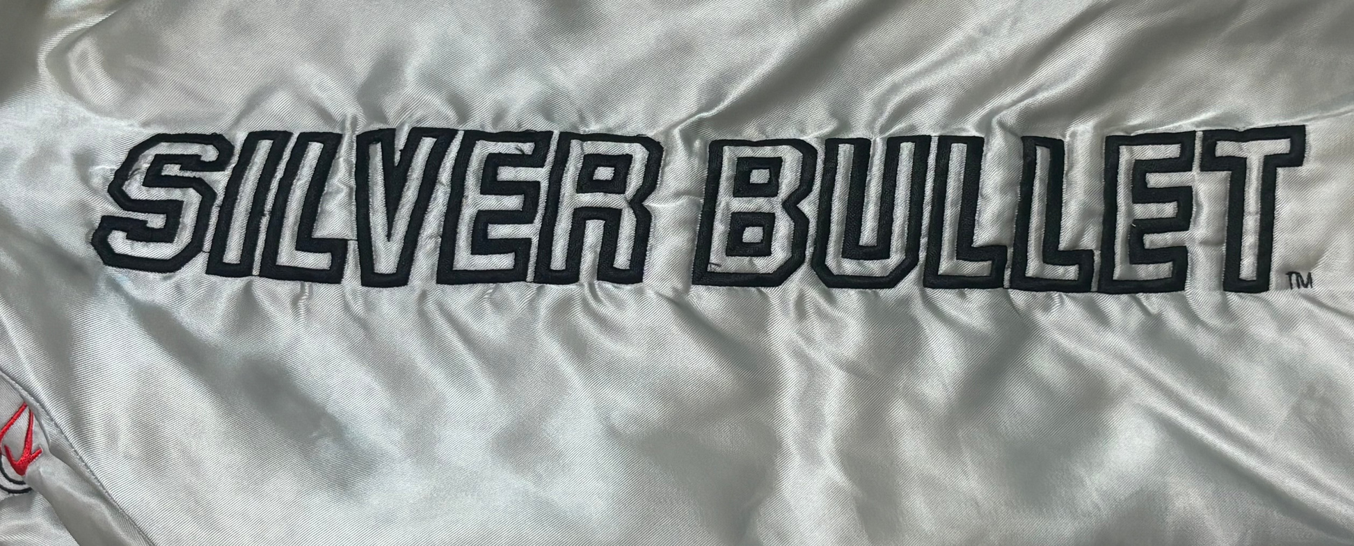 1980's Vintage Silver King Louie Coors Light Satin Bomber Jacket - LRG