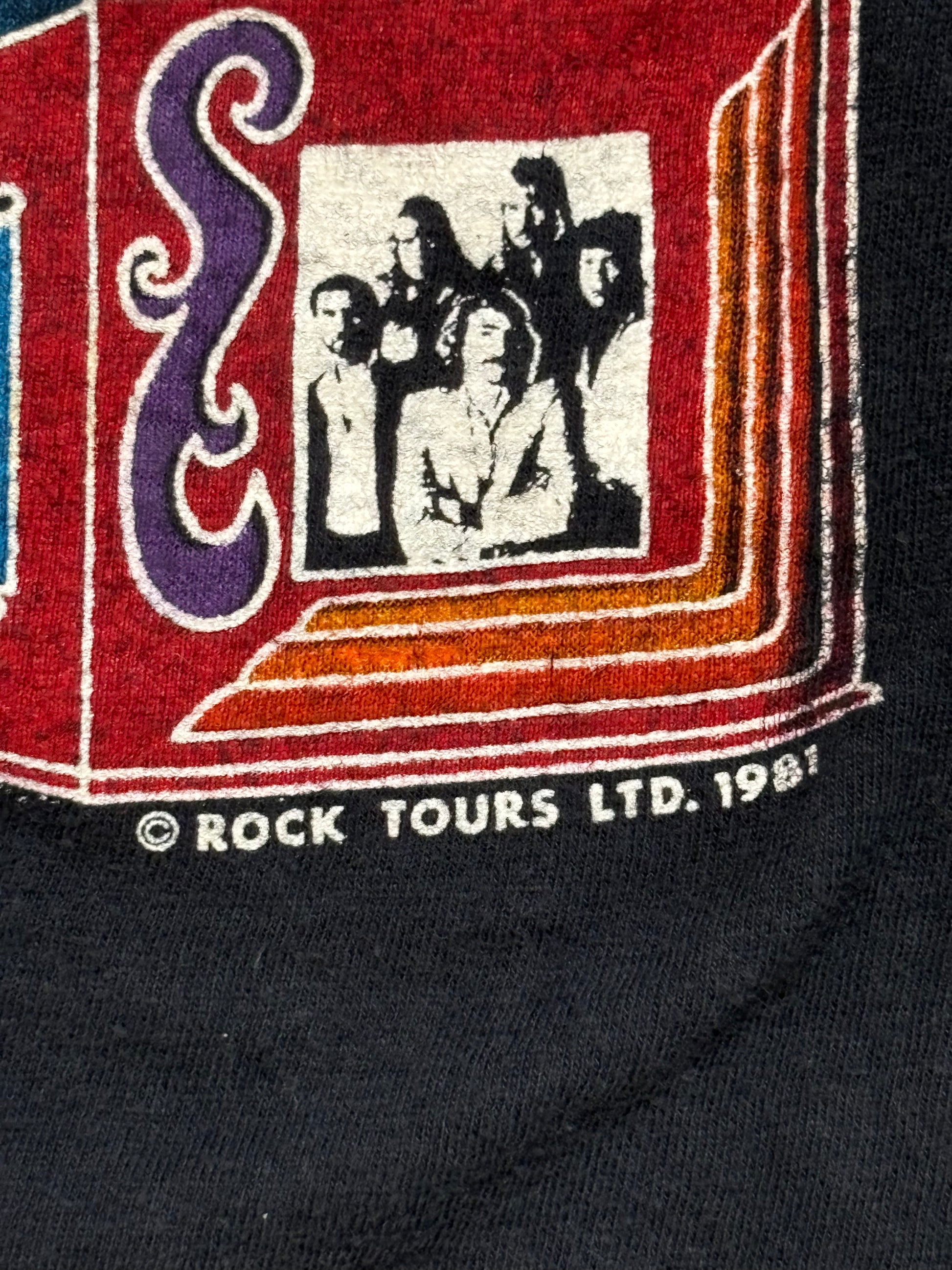 1981 Vintage Navy Styx "World Tour '81" T-Shirt - XS