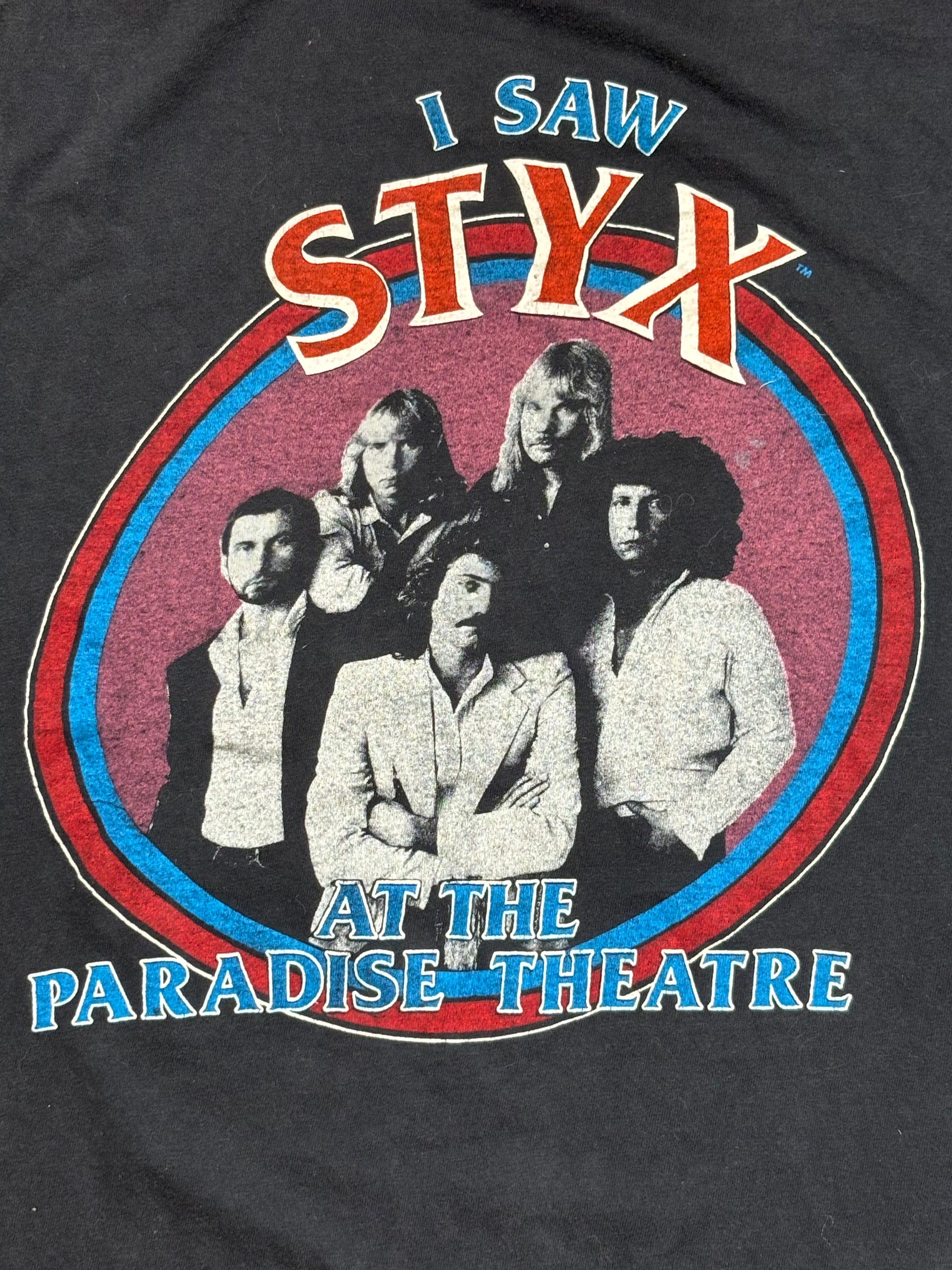 1981 Vintage Navy Styx "World Tour '81" T-Shirt - XS