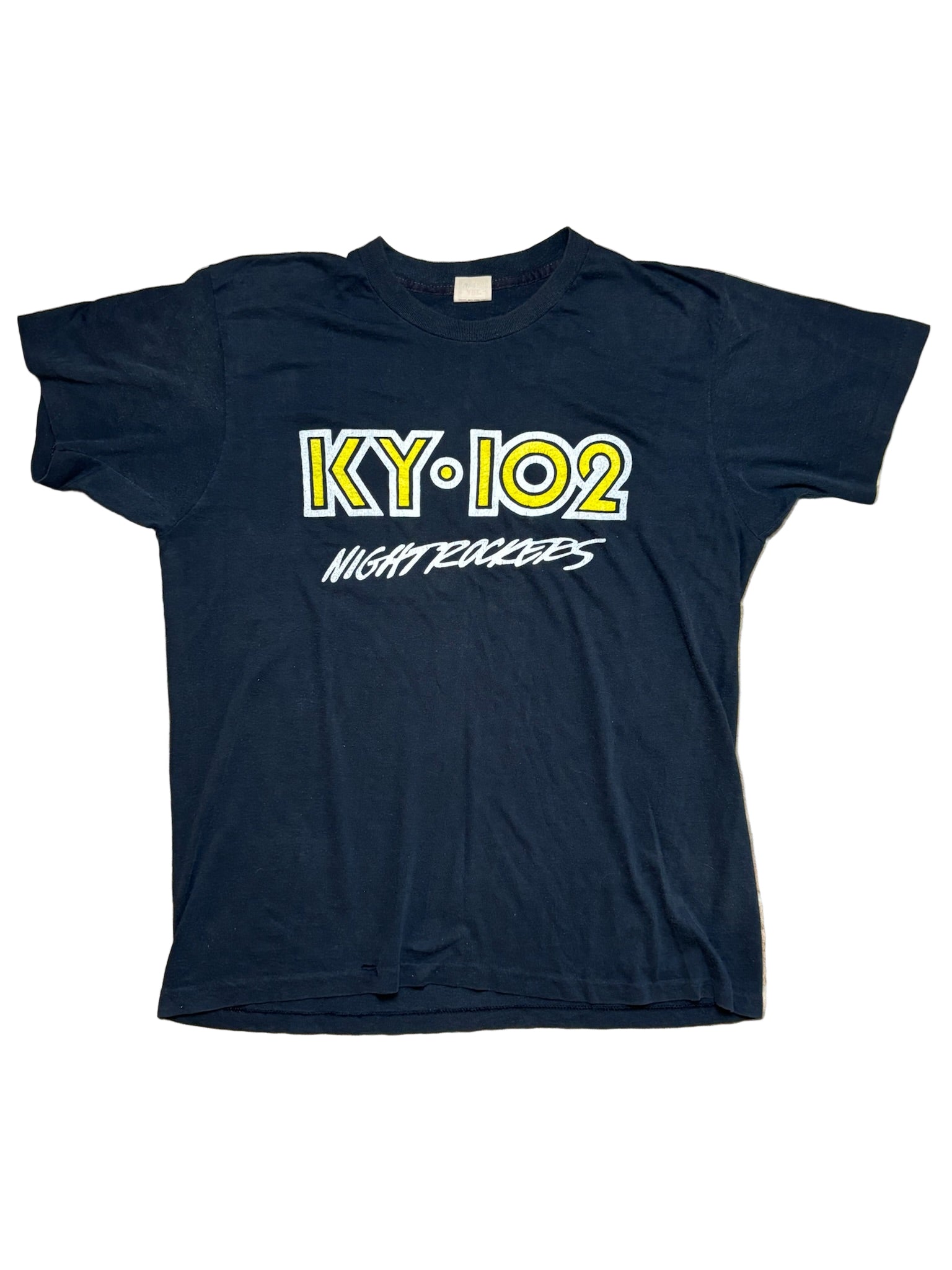 1970s Vintage Black KY 102 Night Rockers T-Shirt - MED
