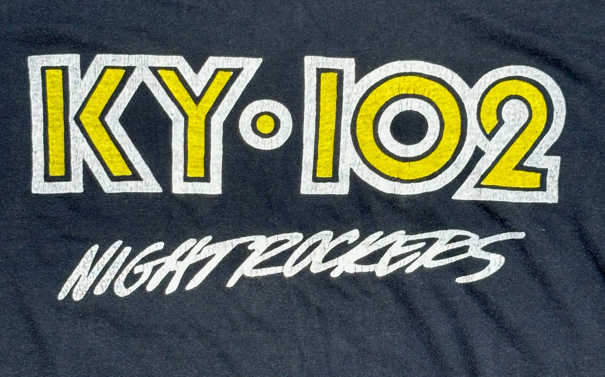 1970s Vintage Black KY 102 Night Rockers T-Shirt - MED