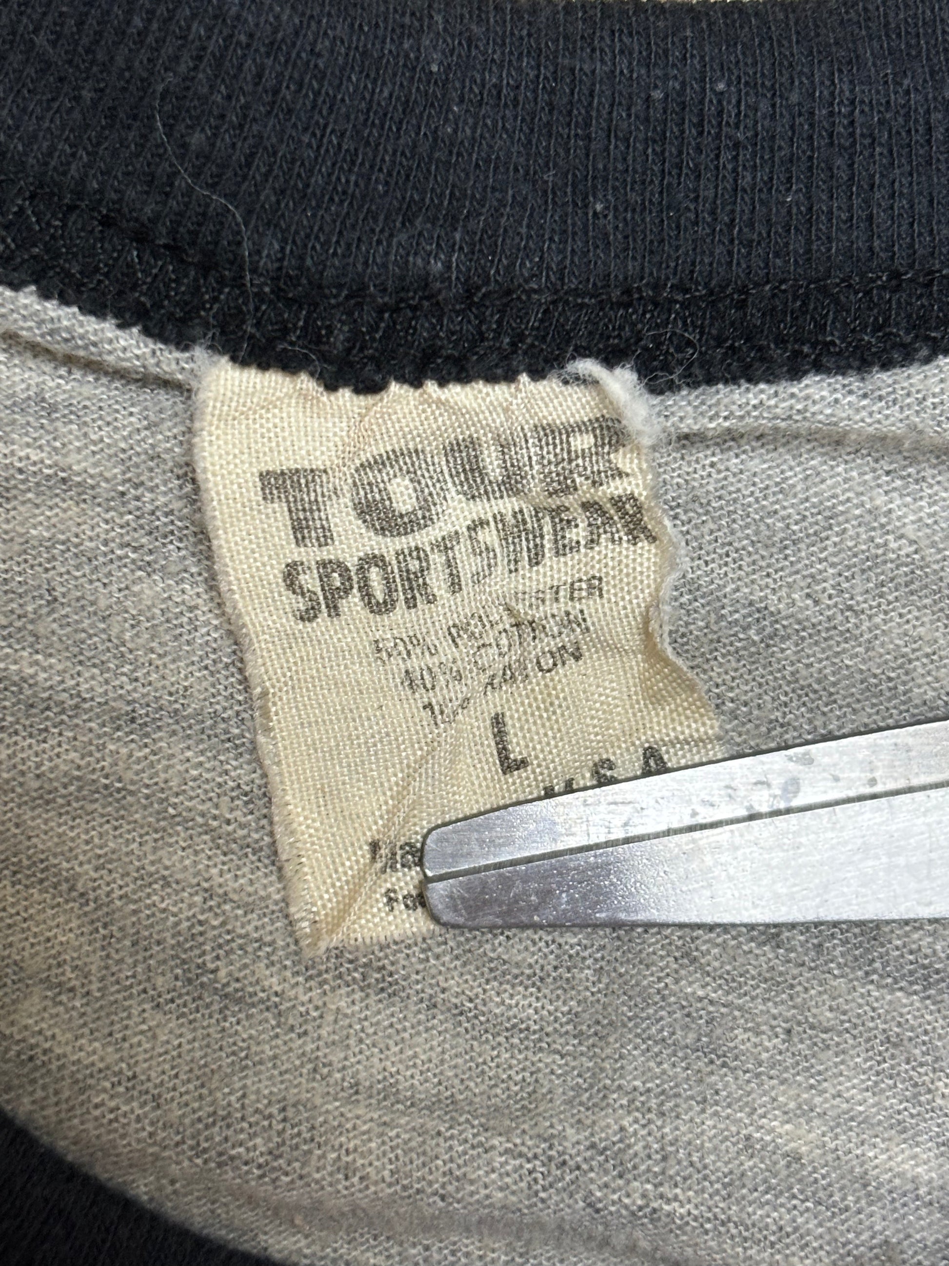 1984 Vintage Grey Triumph "World Tour" Raglan T-Shirt - MED