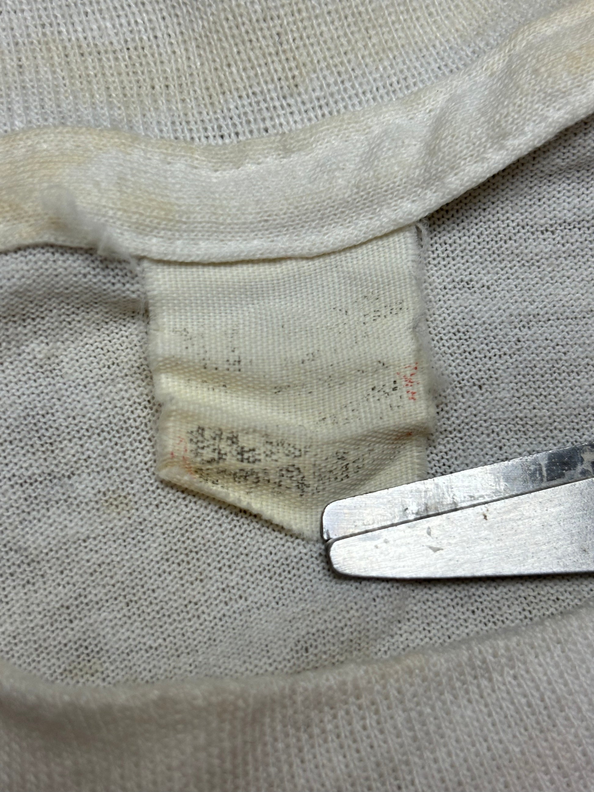 1989 Vintage White The Who, Stevie Ray, Texas Party T-Shirt - MED