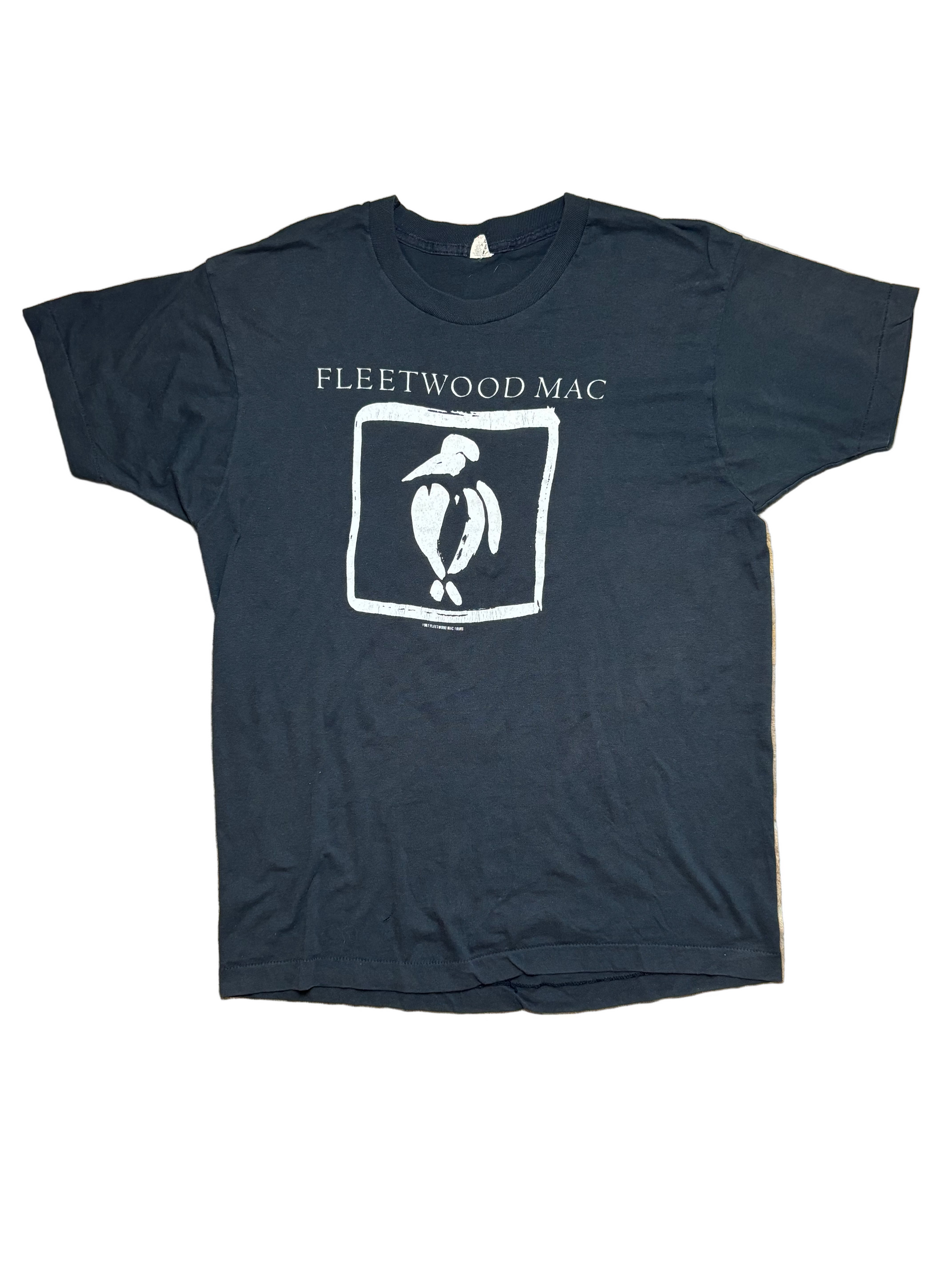 1987 Vintage Black Fleetwood Mac "The Mac is Back" T-Shirt - MED