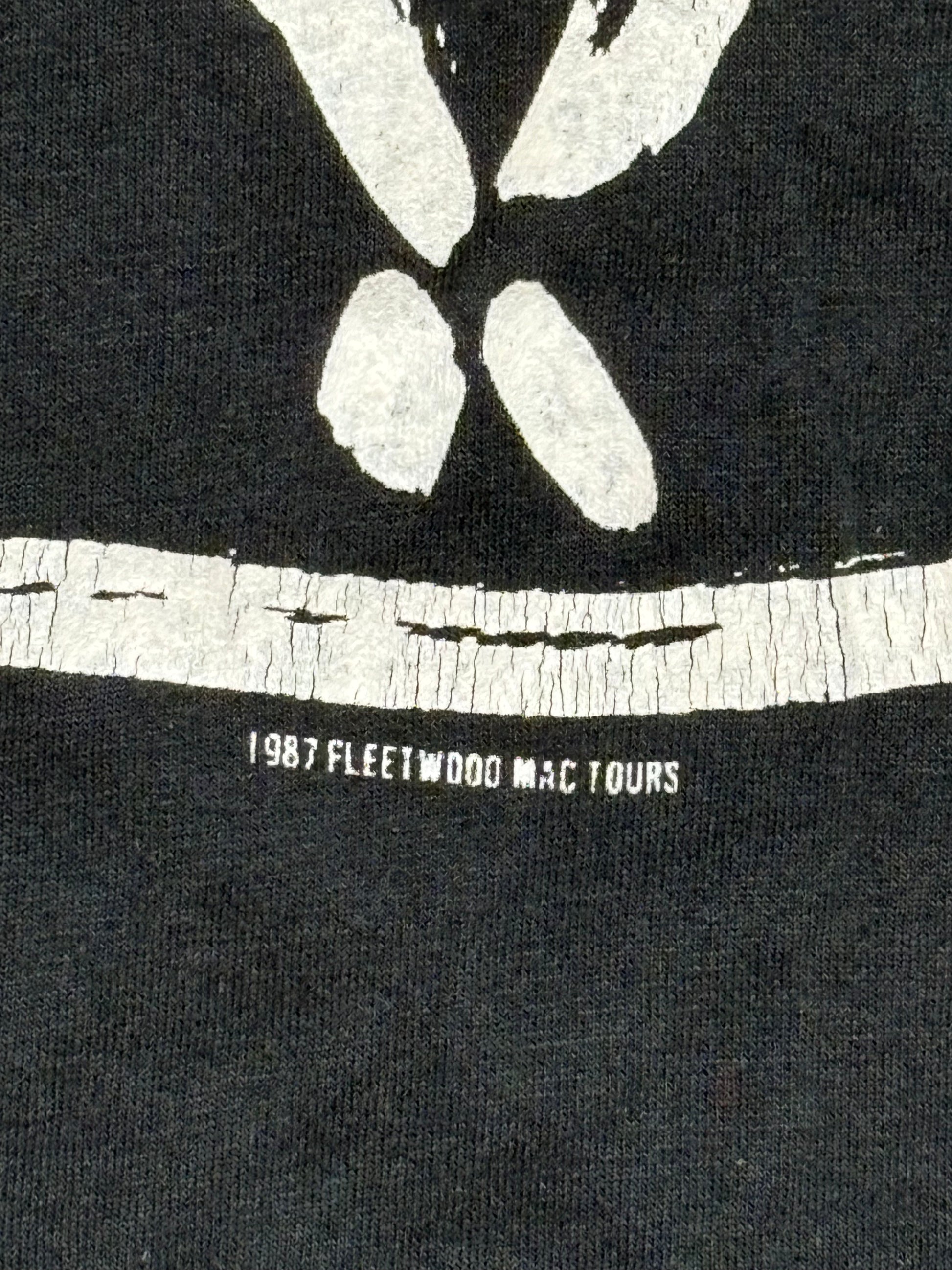 1987 Vintage Black Fleetwood Mac "The Mac is Back" T-Shirt - MED