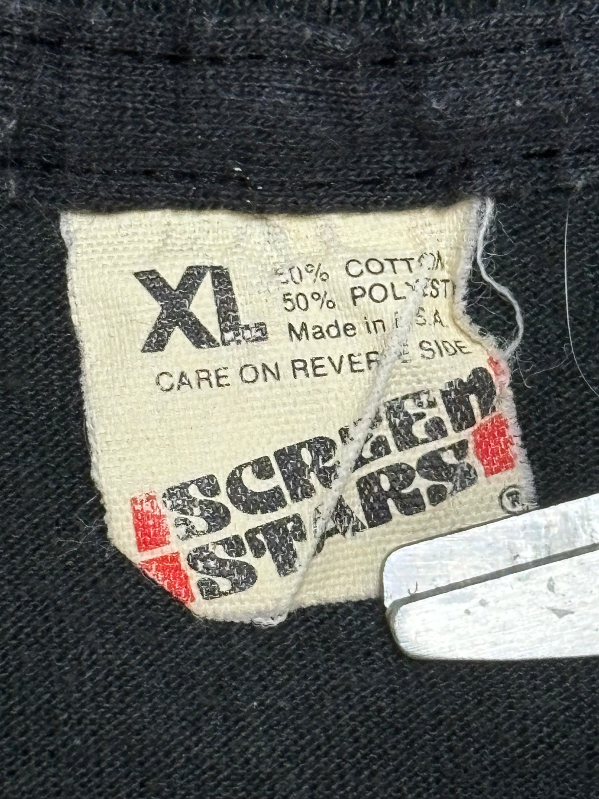 1987 Vintage Black Fleetwood Mac "The Mac is Back" T-Shirt - MED