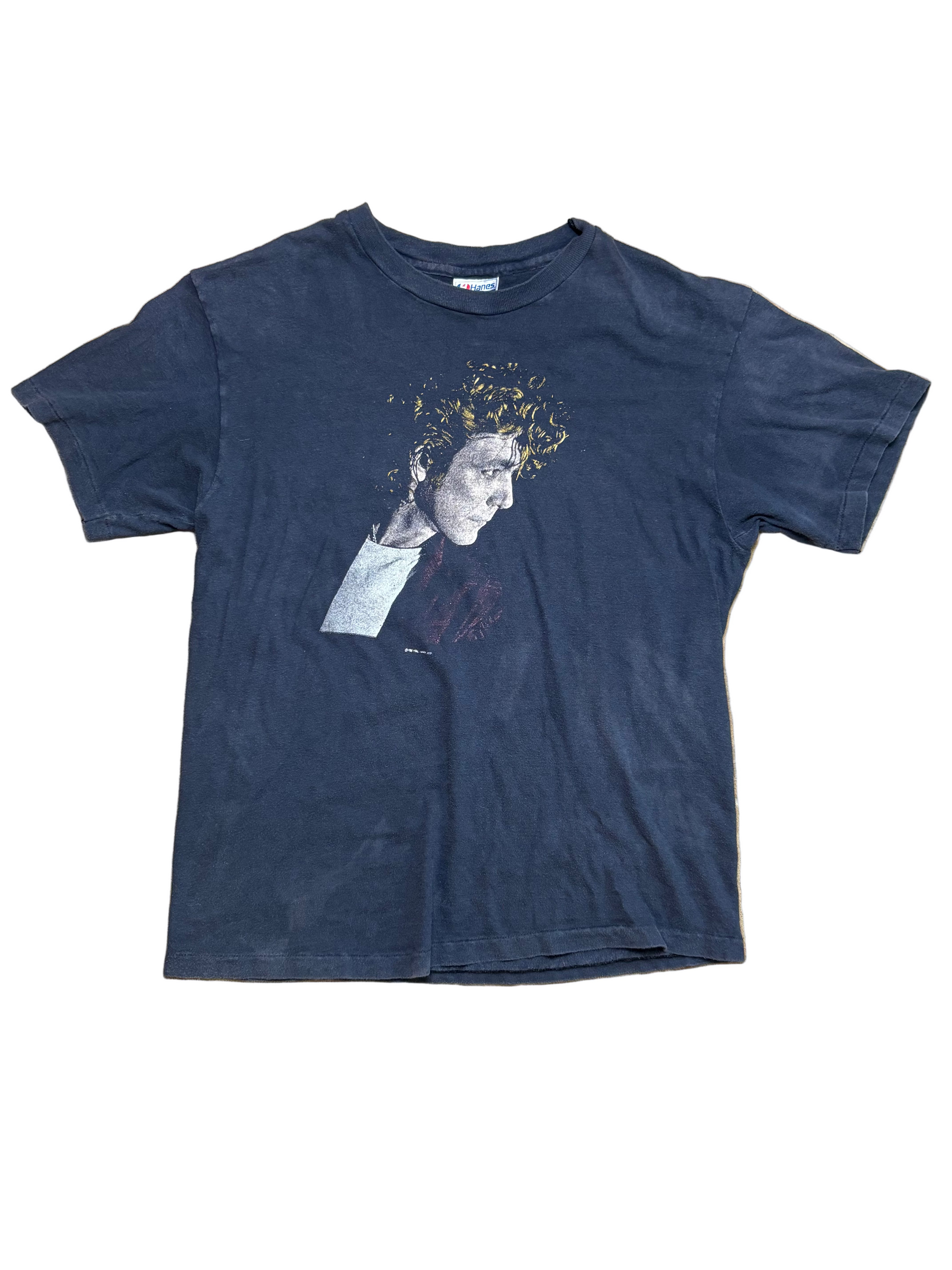 1985 Vintage Black Robert Plant "World Tour" T-Shirt - SML