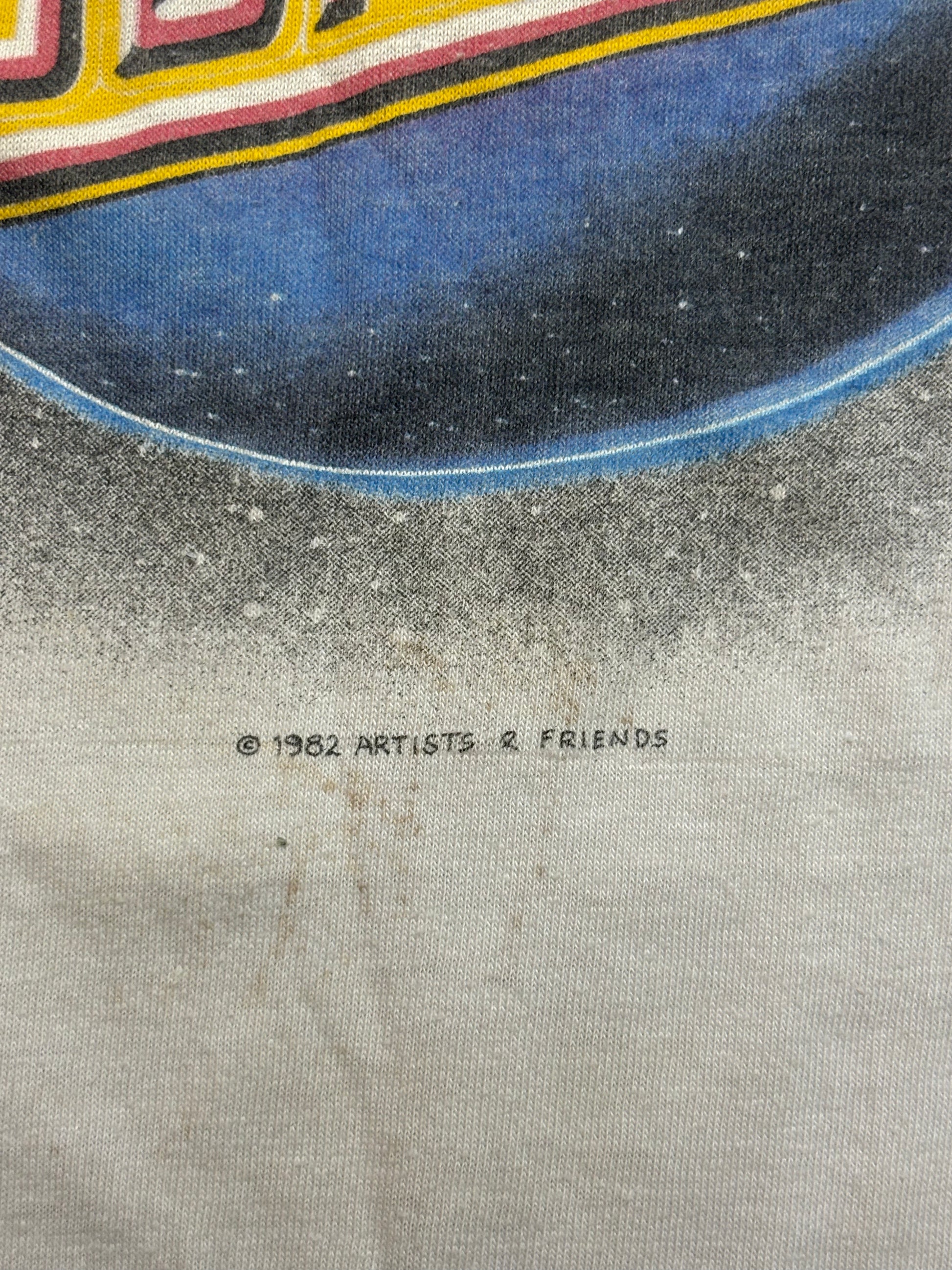 1982 Vintage White/Black Journey "Texxas World Music Festival" Raglan T-Shirt - XL