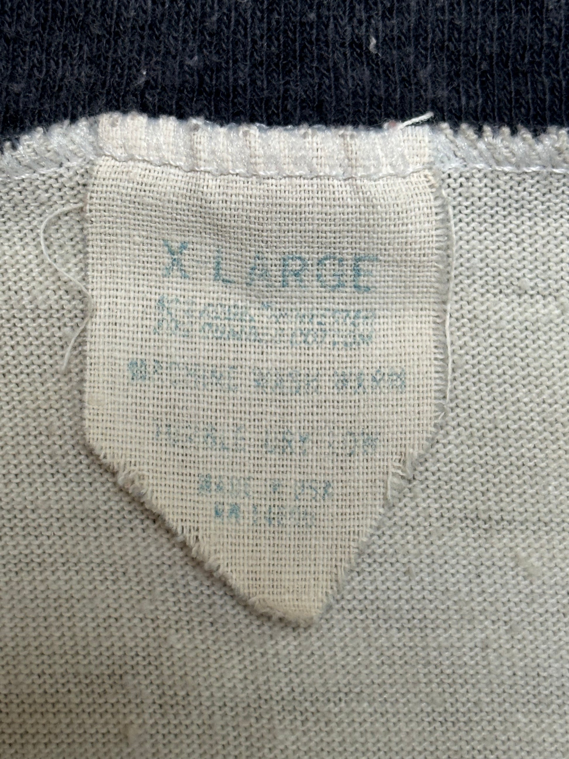 1982 Vintage White/Black Journey "Texxas World Music Festival" Raglan T-Shirt - XL