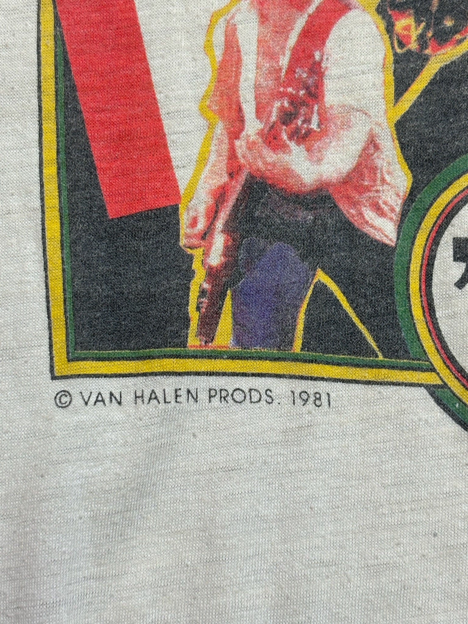 1981 Vintage Black/White Van Halan "World Tour" Raglan T-Shirt - SML