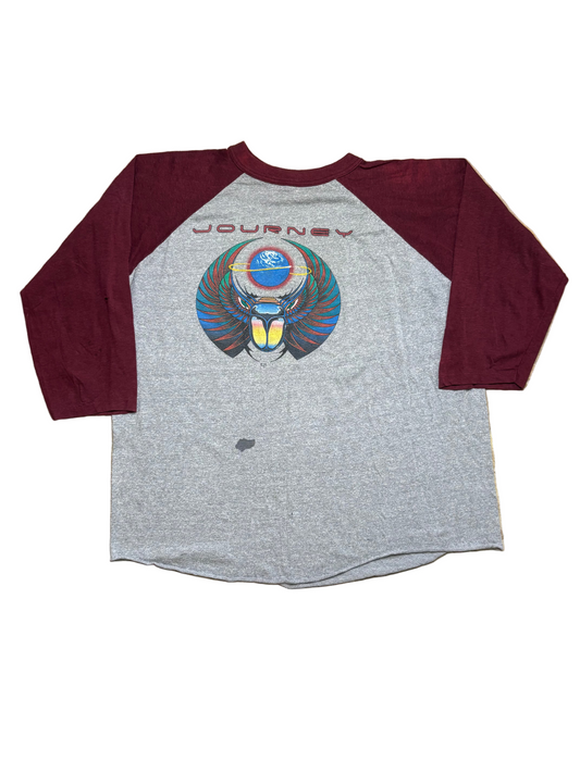 1981 Vintage Grey/Maroon Journey "Escape Tour" Raglan T-Shirt - LRG