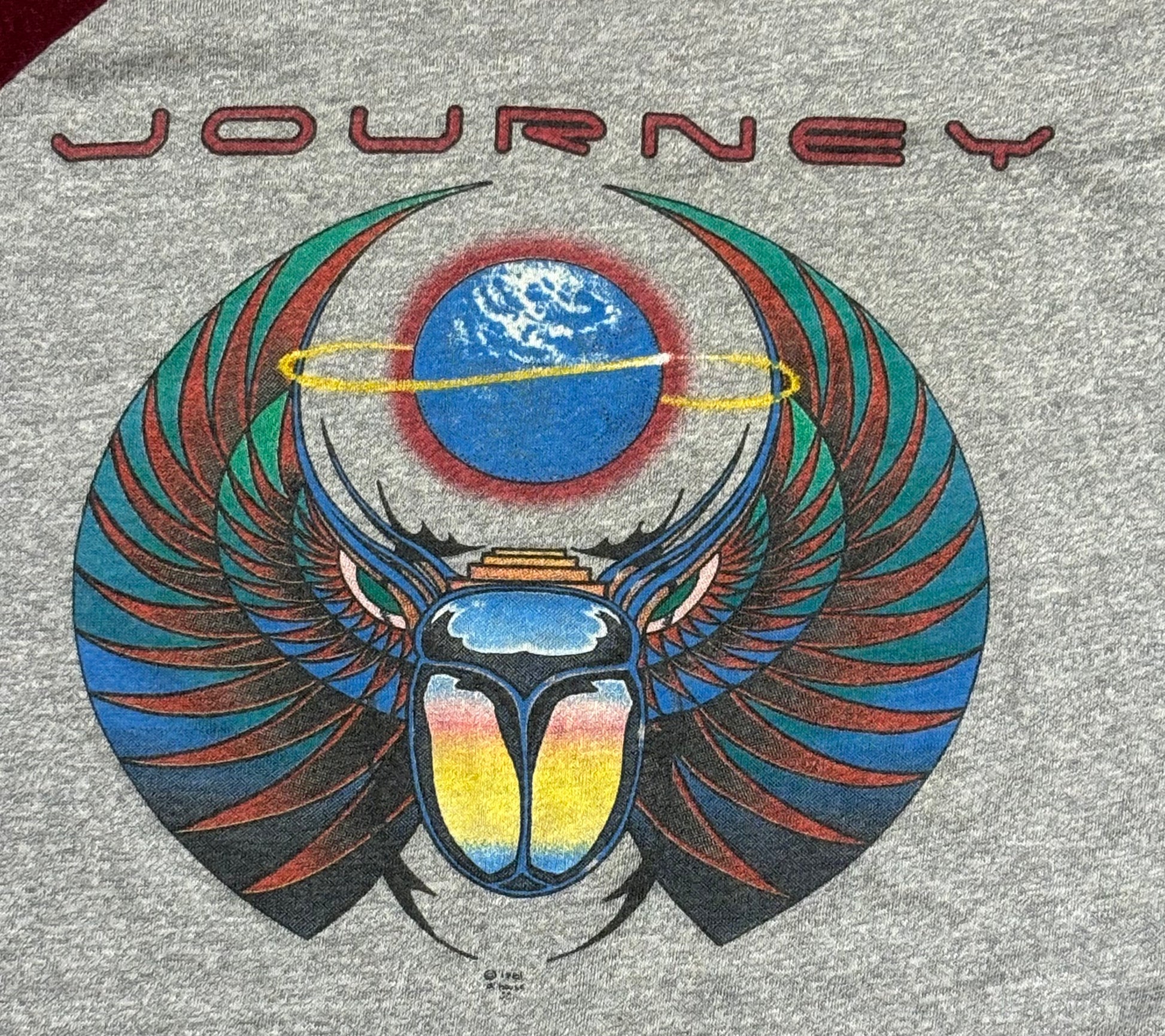 1981 Vintage Grey/Maroon Journey "Escape Tour" Raglan T-Shirt - LRG