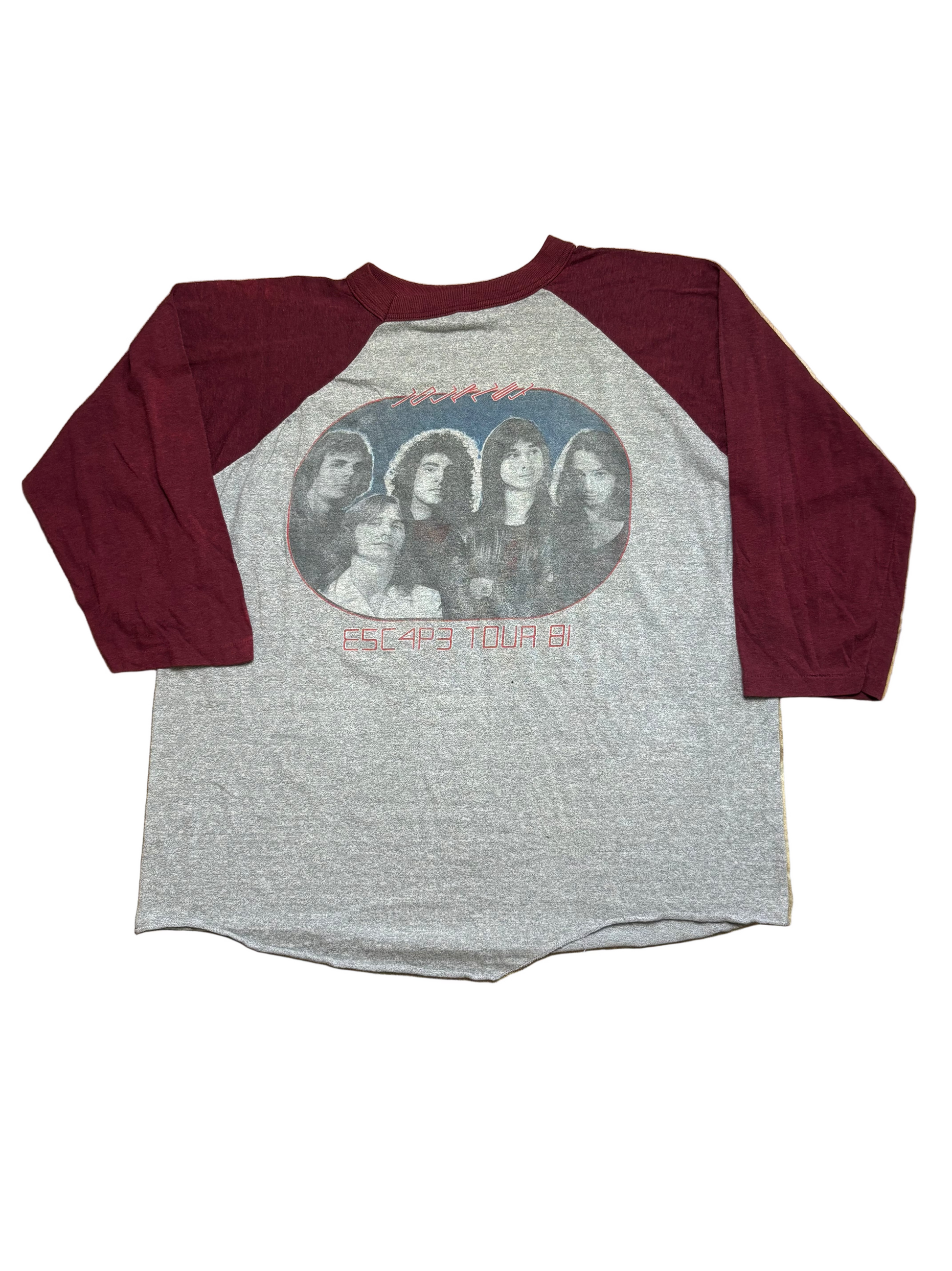1981 Vintage Grey/Maroon Journey "Escape Tour" Raglan T-Shirt - LRG