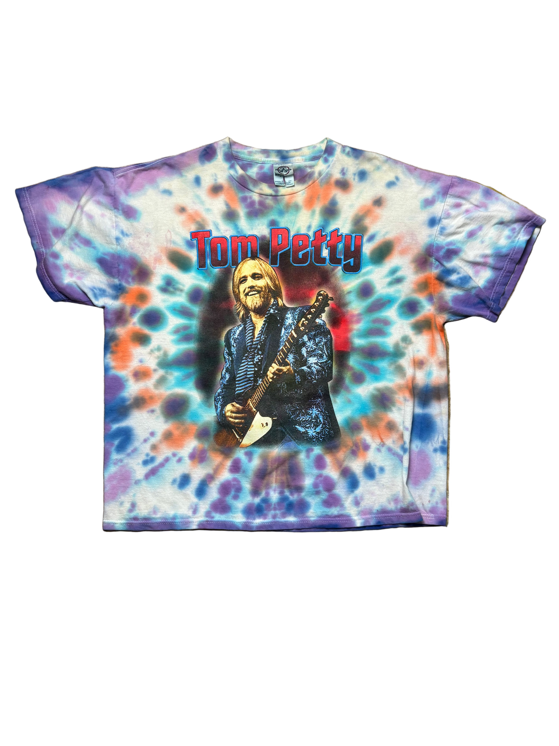 2002 Vintage Tie-Dye Tom Petty Heart Breakers Tour T-Shirt - XL