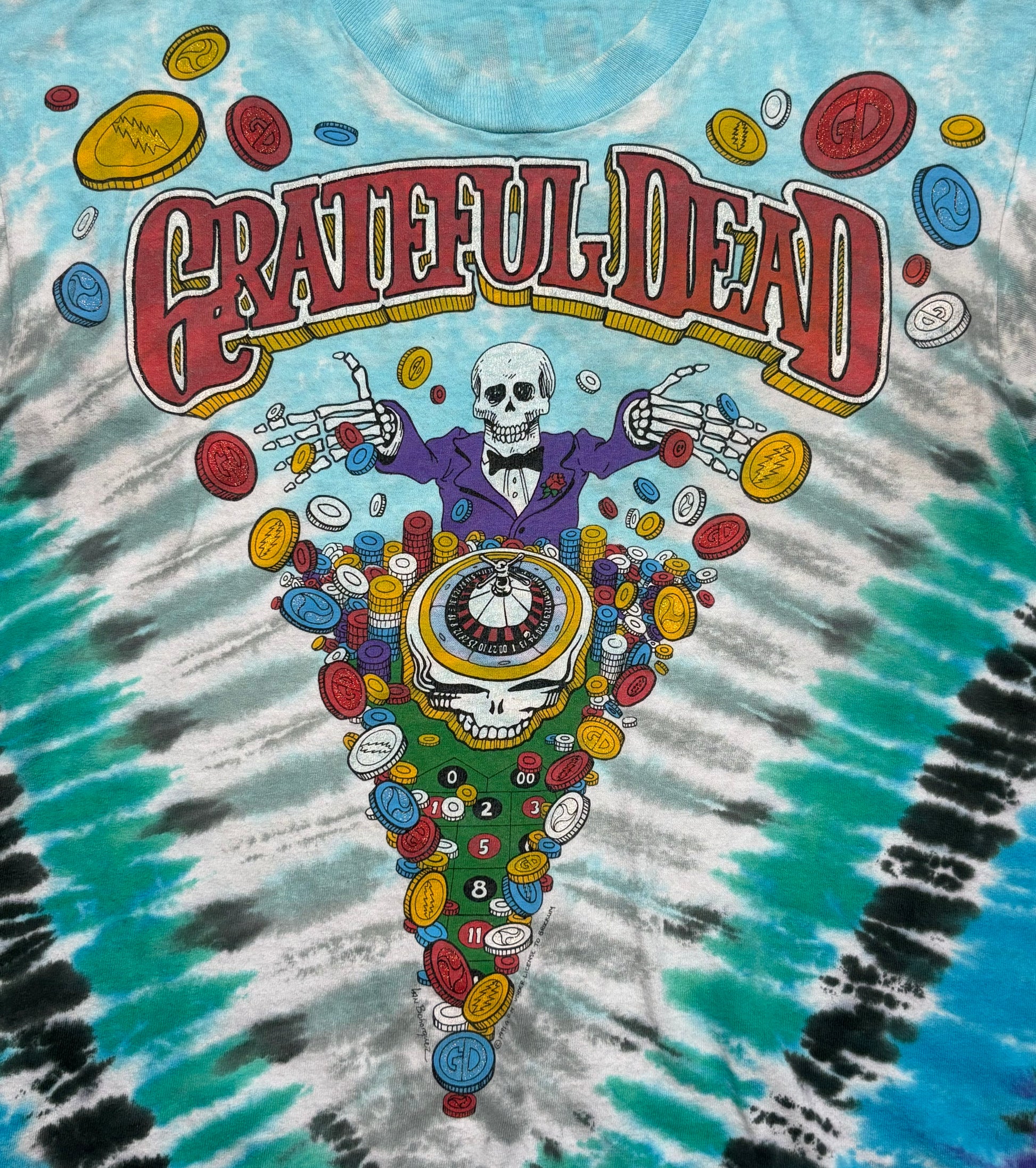 1991 Vintage Tie-Dye Grateful Dead Las Vegas T-Shirt - LRG