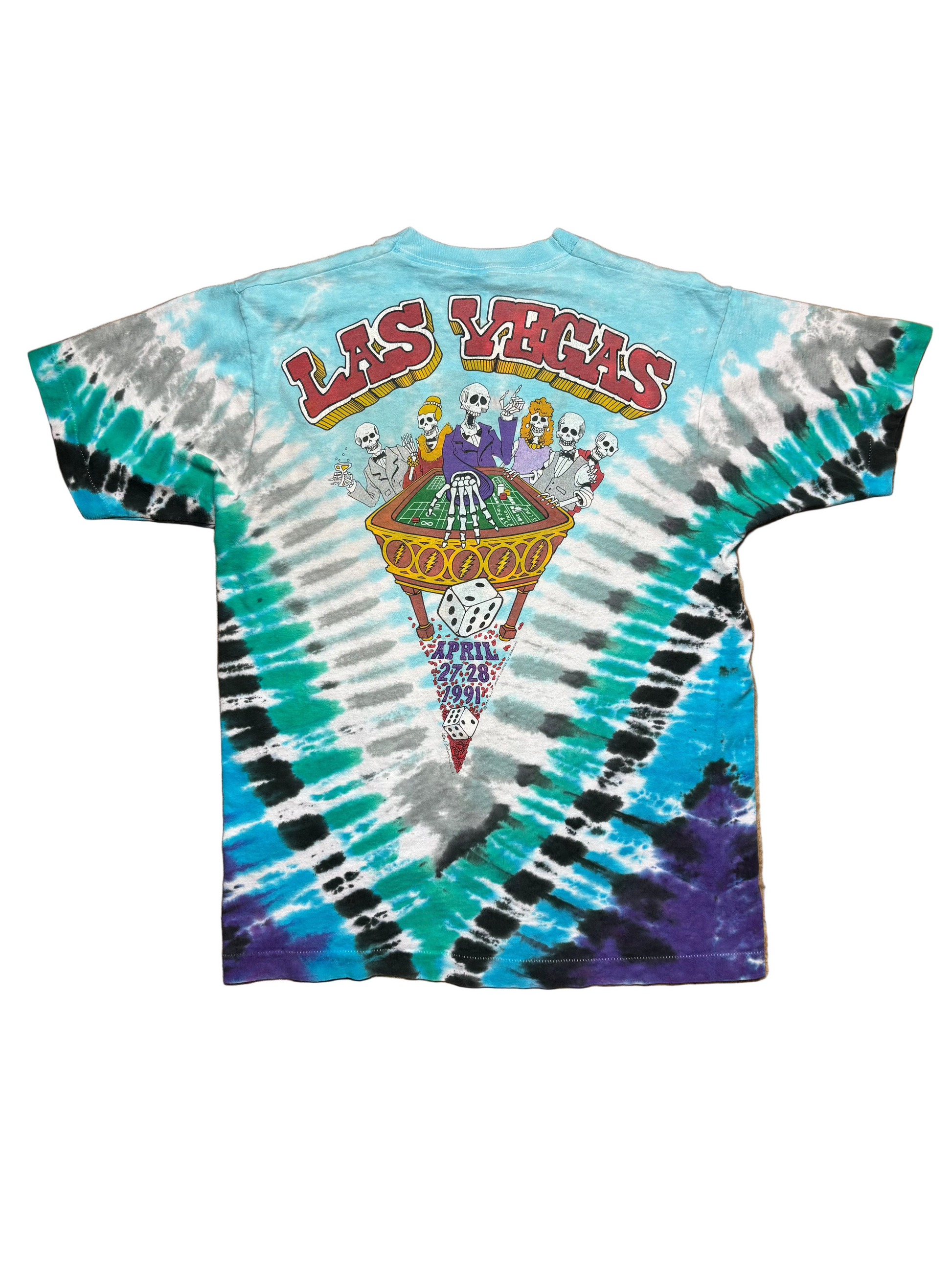1991 Vintage Tie-Dye Grateful Dead Las Vegas T-Shirt - LRG