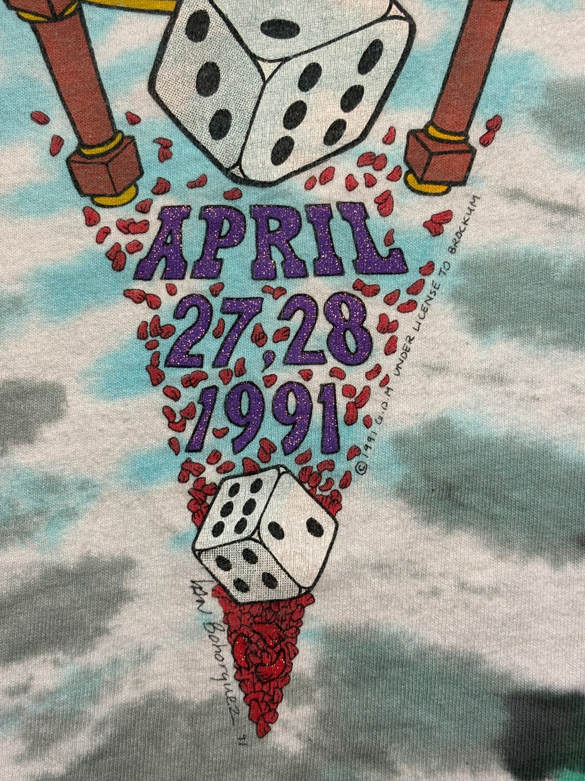 1991 Vintage Tie-Dye Grateful Dead Las Vegas T-Shirt - LRG