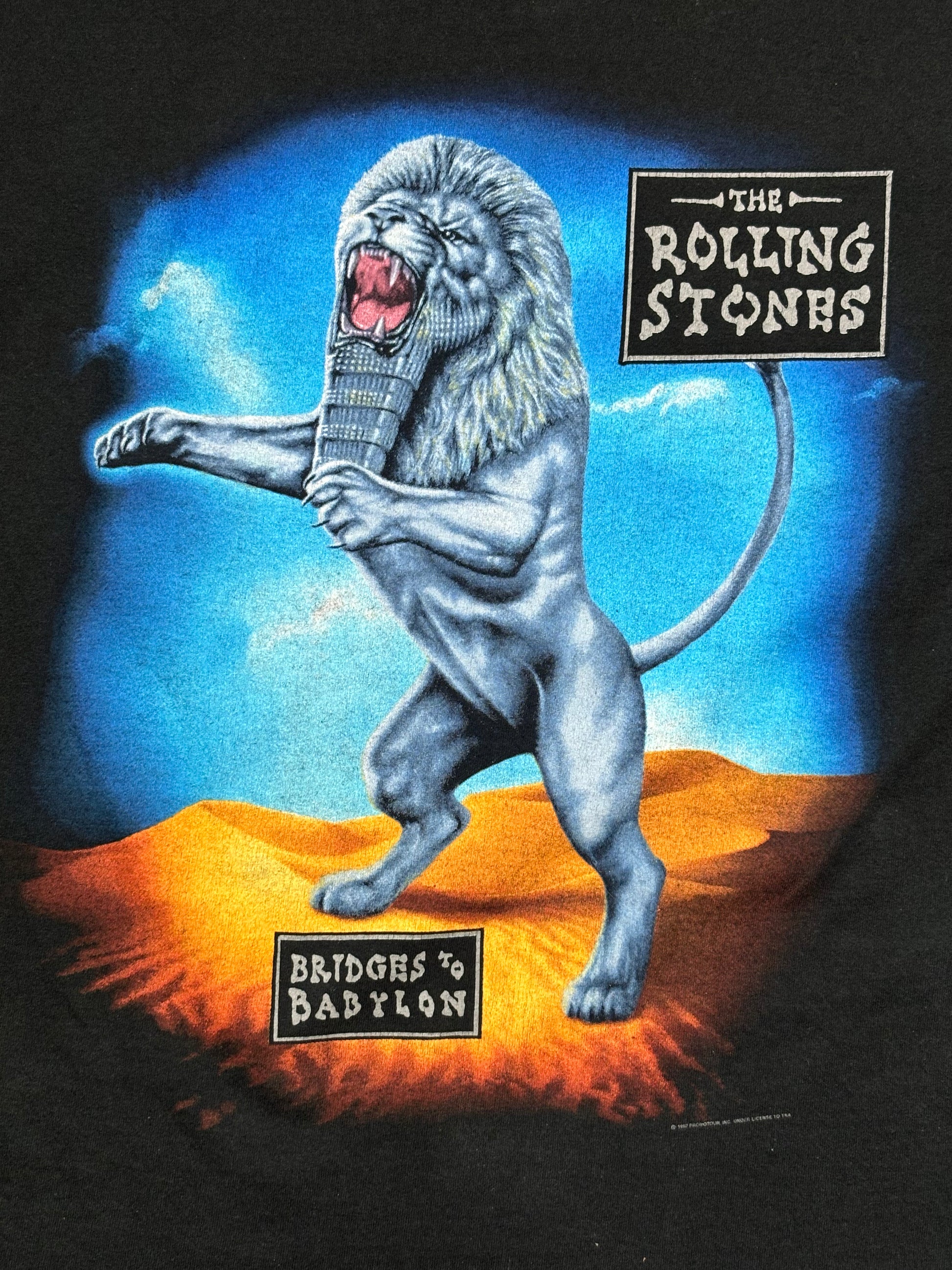 1997 Vintage Black Rolling Stones "Bridges to Babylon" T-Shirt - LRG