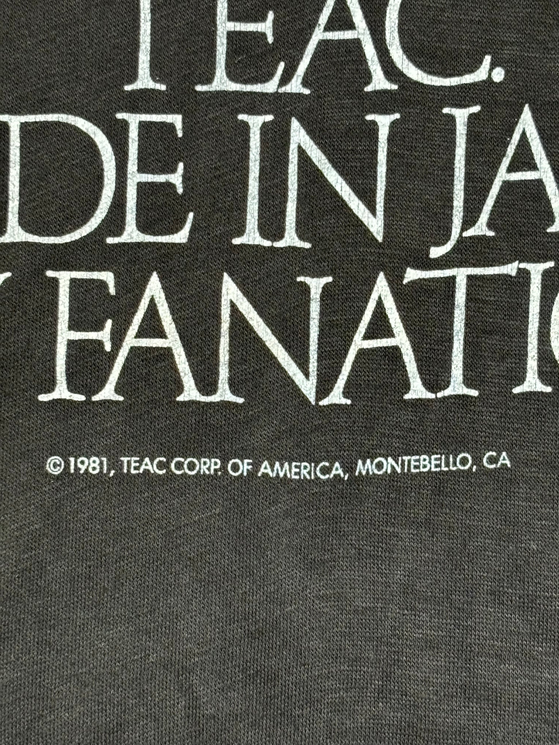 1981 Vintage Black TEAC Made in Japan by Fanatics T-Shirt - SML